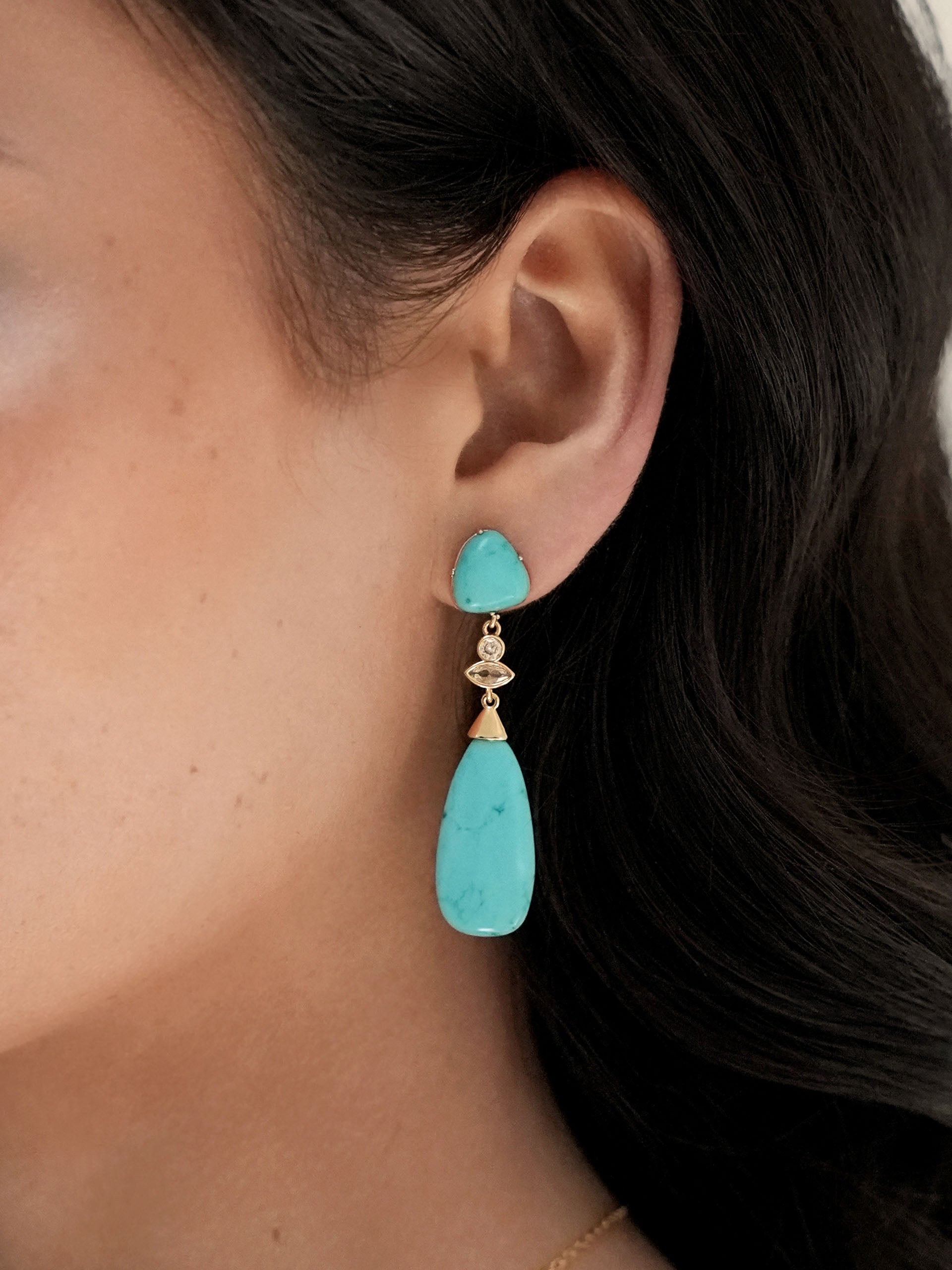 Turquoise Solstice Drop Earrings