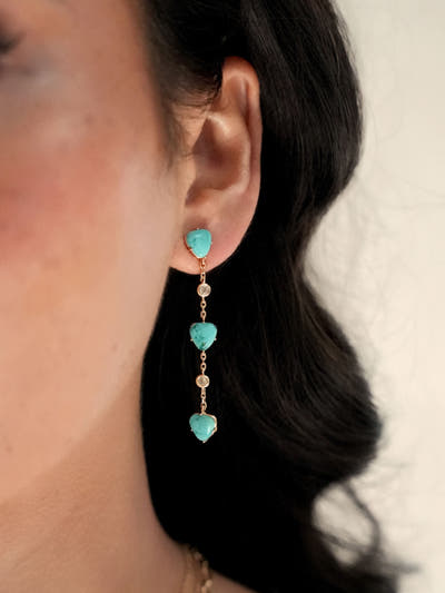 Turquoise Solstice Dangle Earrings