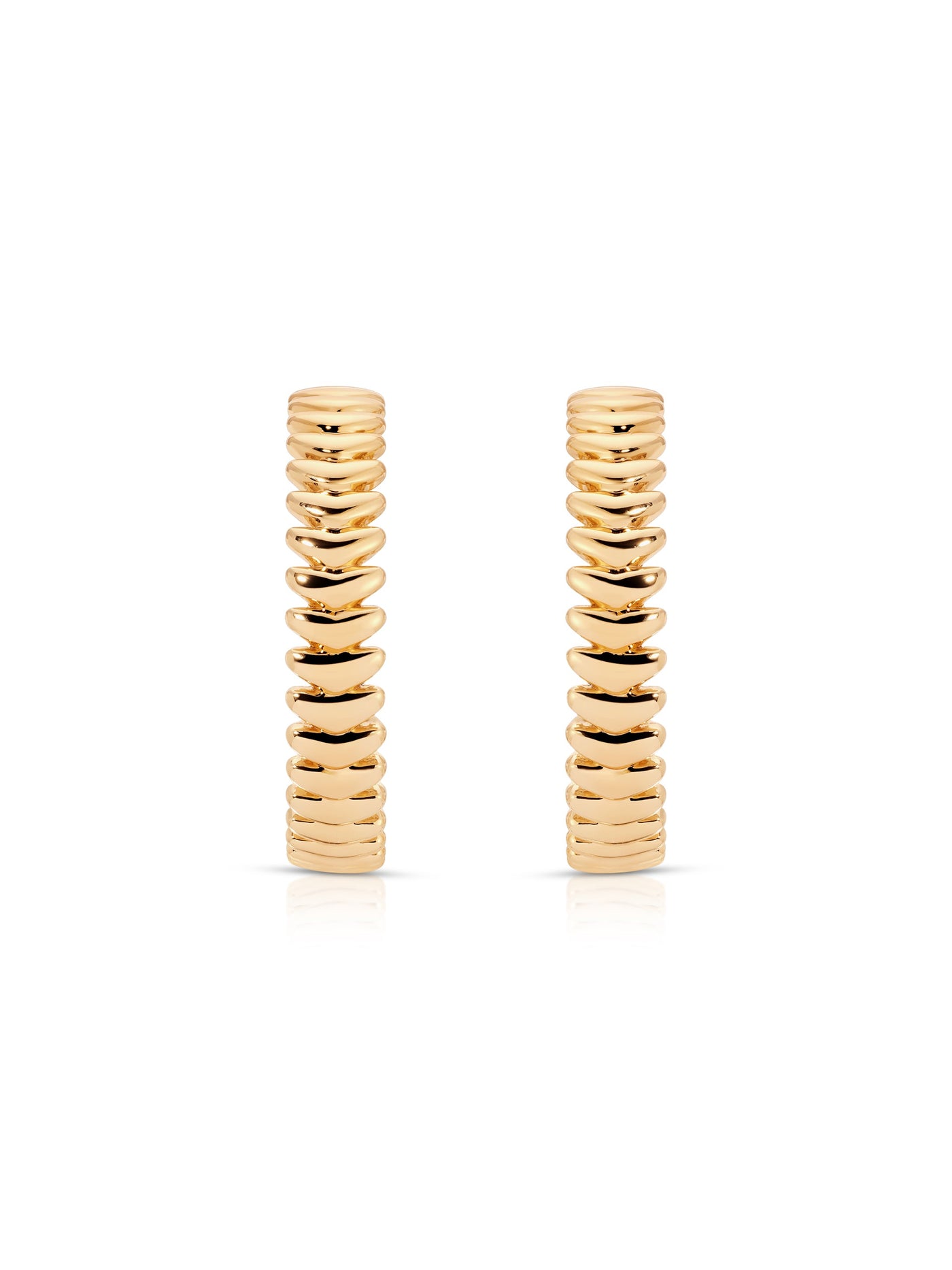 Large Metal Moderna Hoops