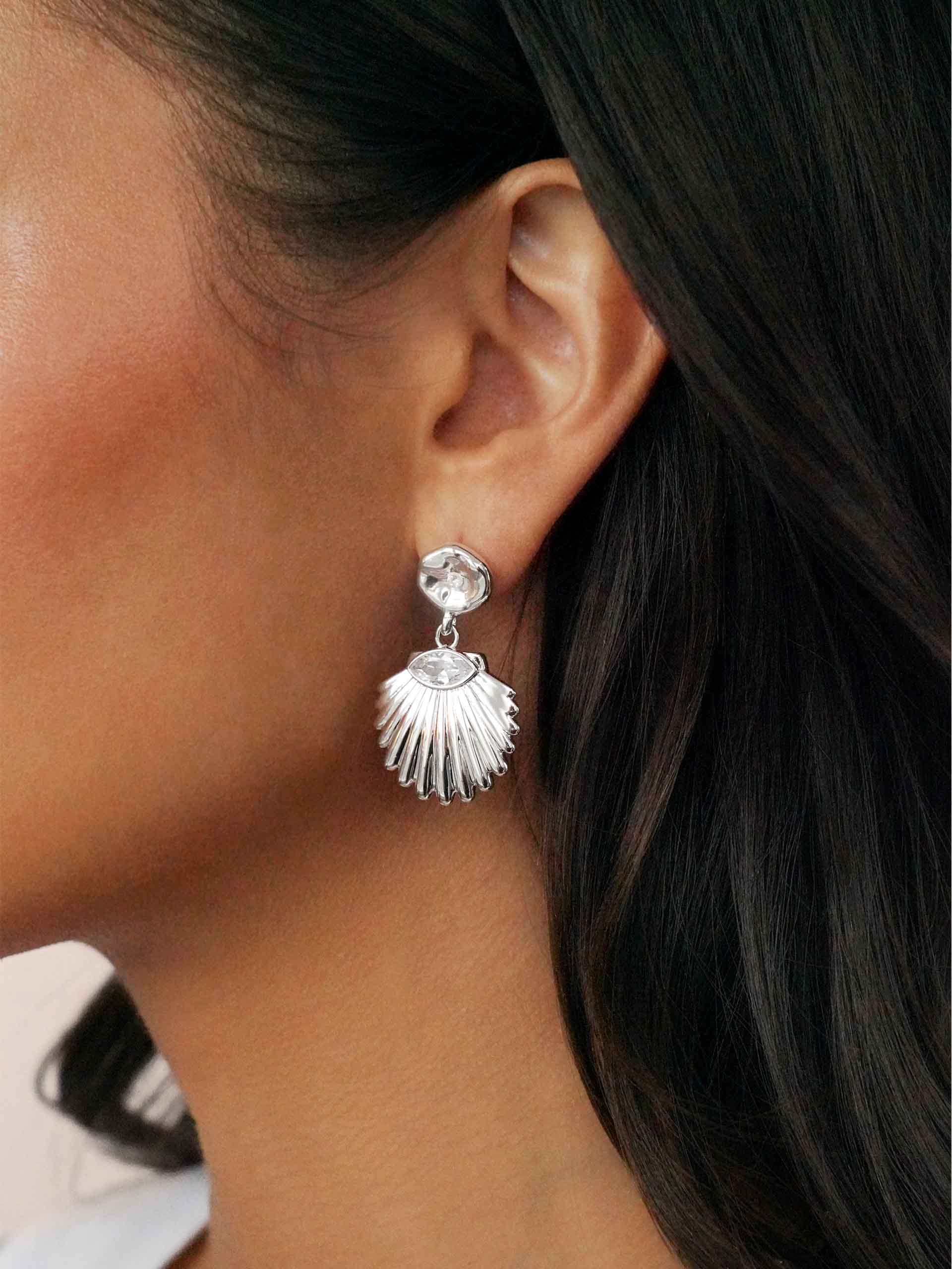 Santorini Shell Drop Earrings