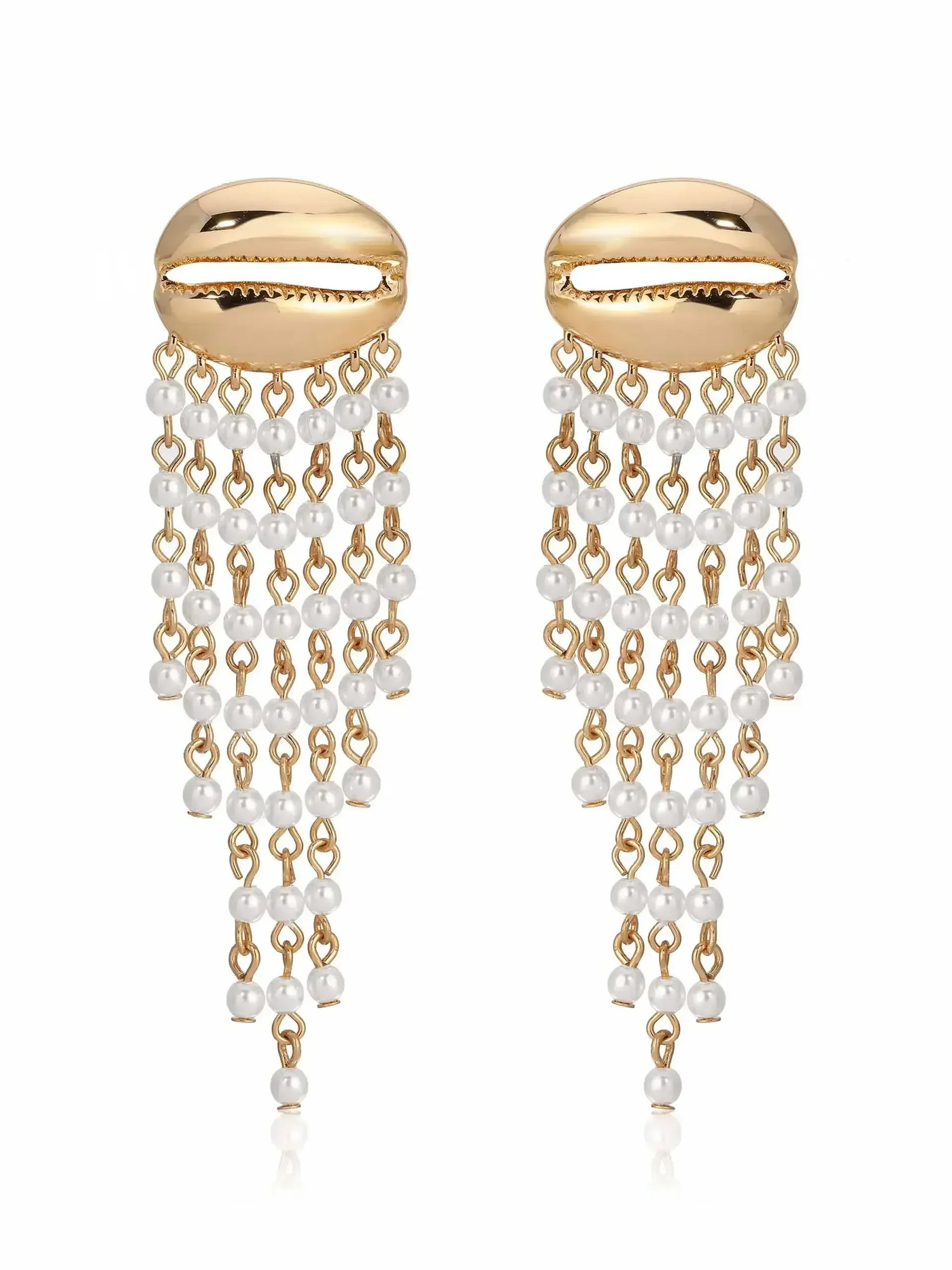 Mykonos Shell Dangle Earrings