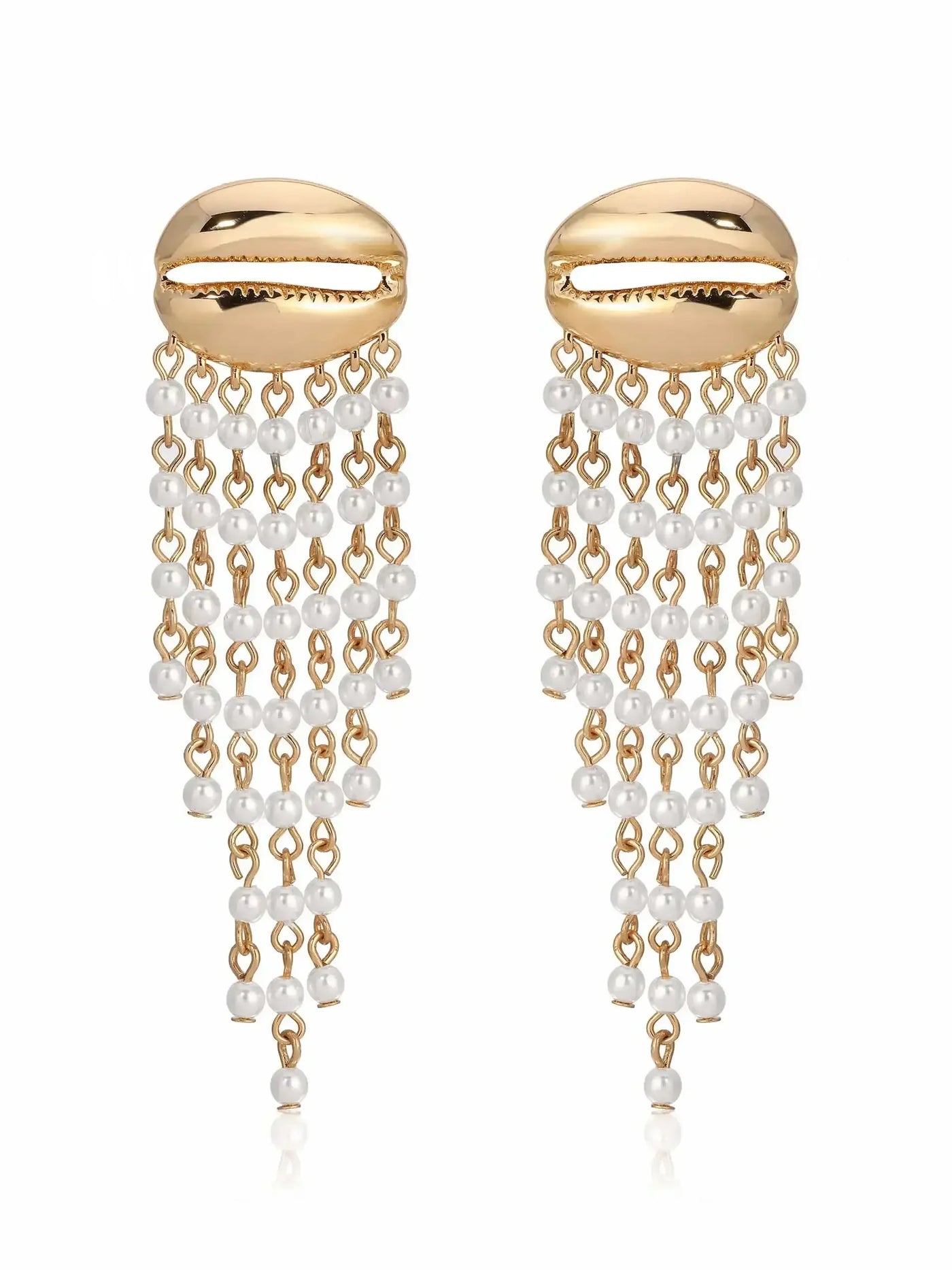 Mykonos Shell Dangle Earrings