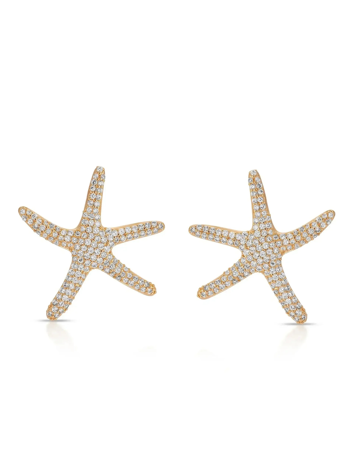 Pavè Starfish Earrings