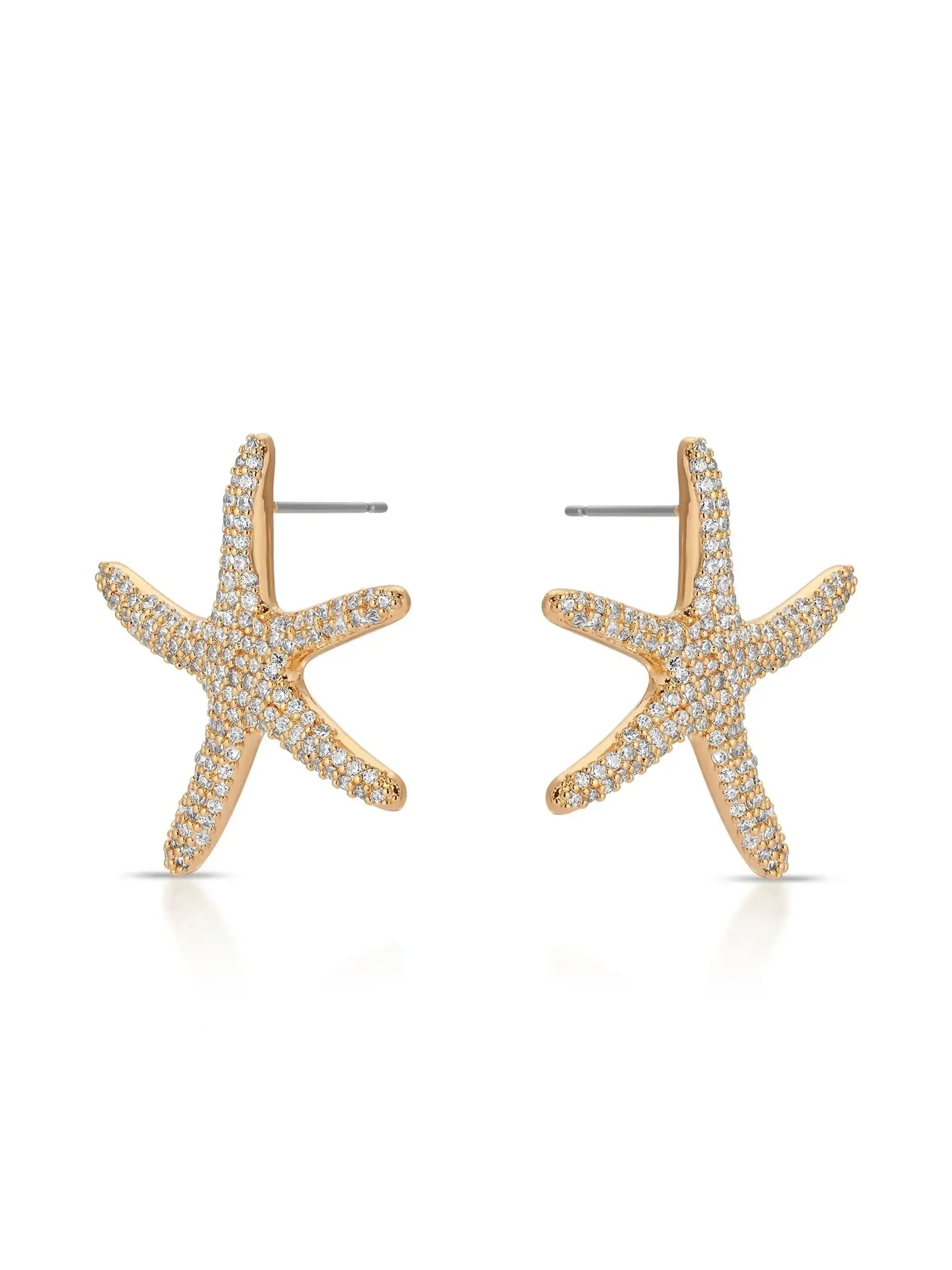 Pavè Starfish Earrings