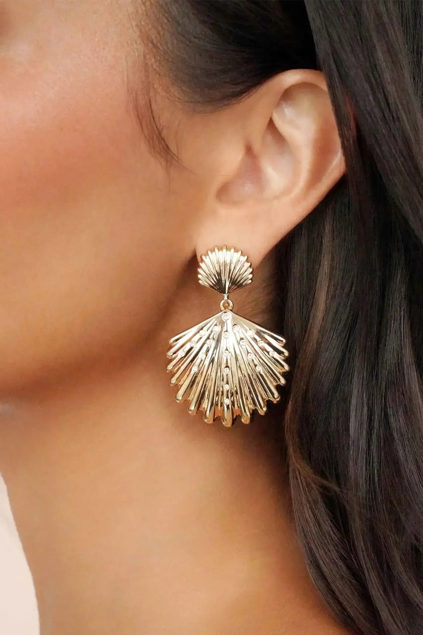 Sun-drenched Shell Earrings