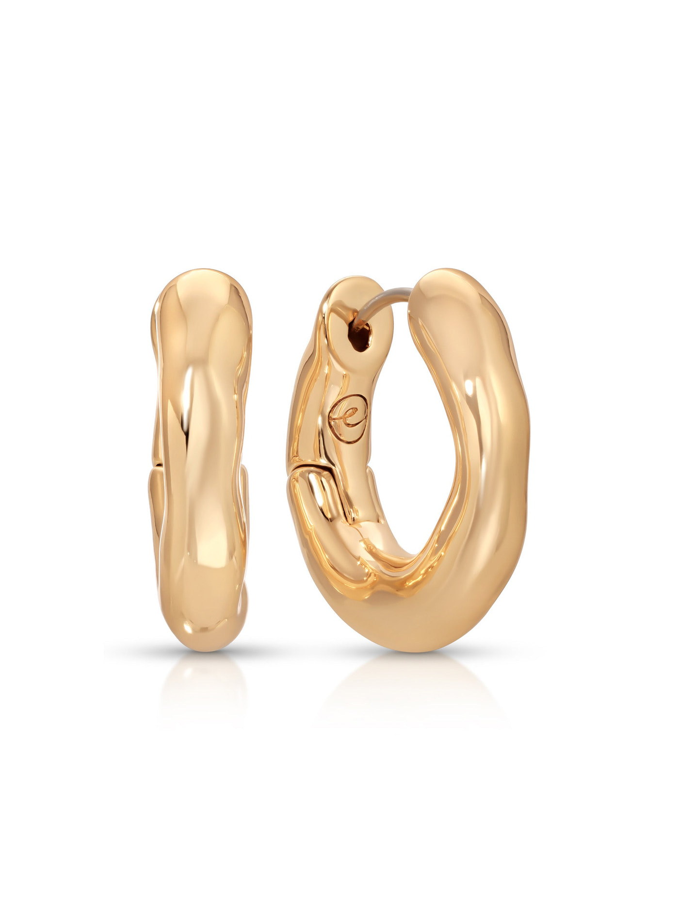 Mini Molten Hoop Earrings
