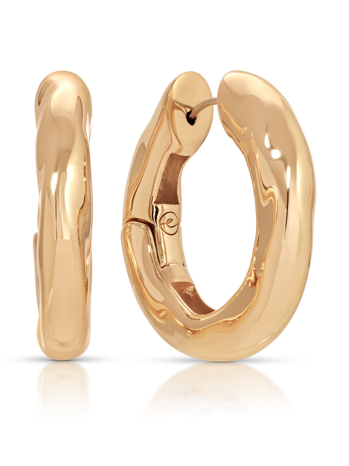Molten Hoop Earrings