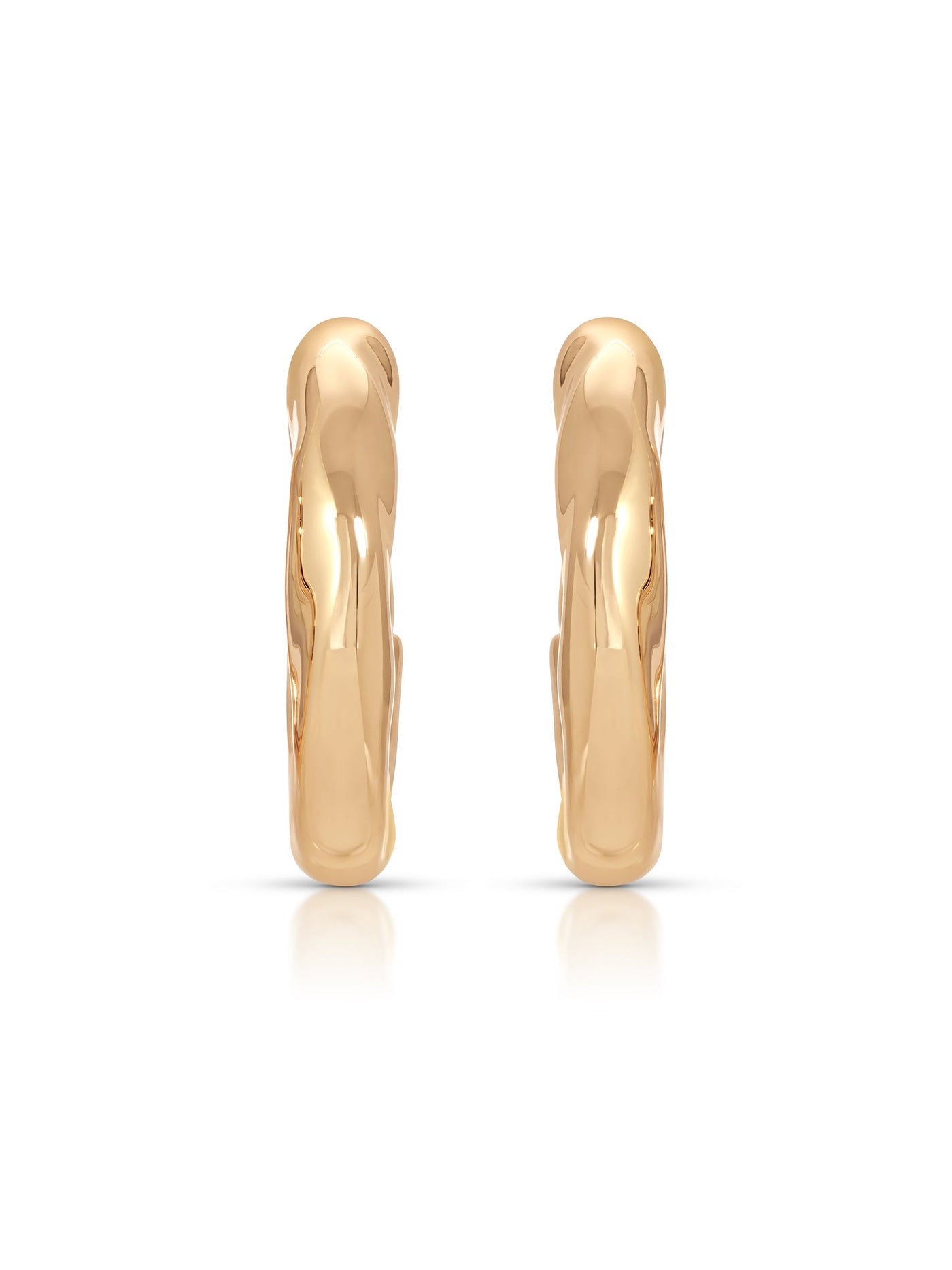Molten Hoop Earrings