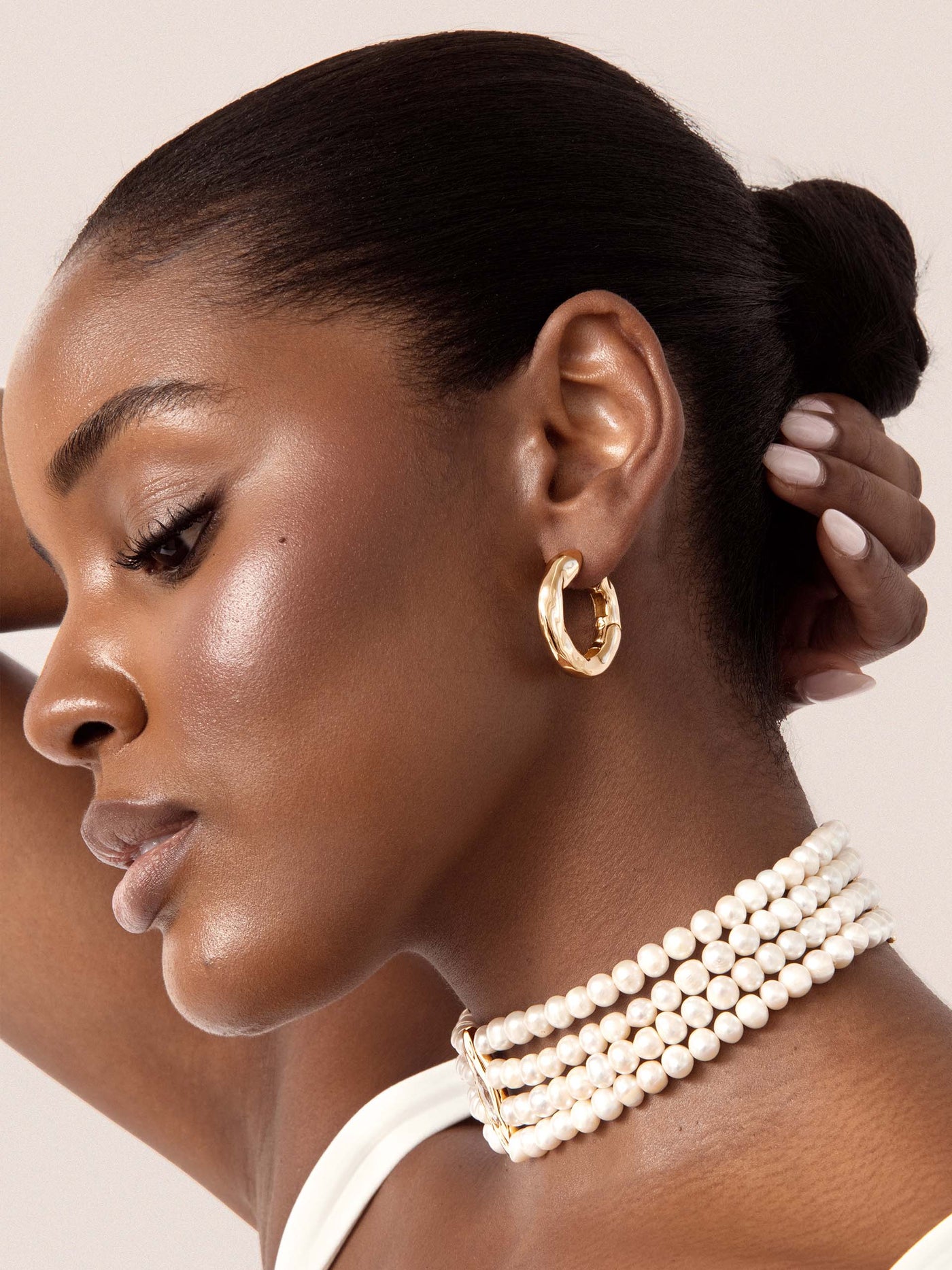Molten Hoop Earrings