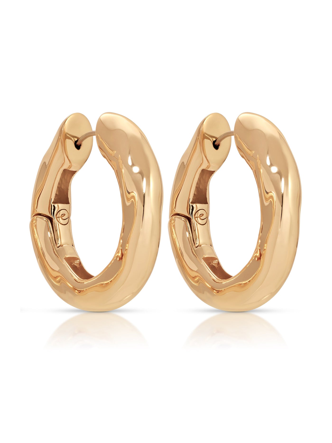 Molten Hoop Earrings