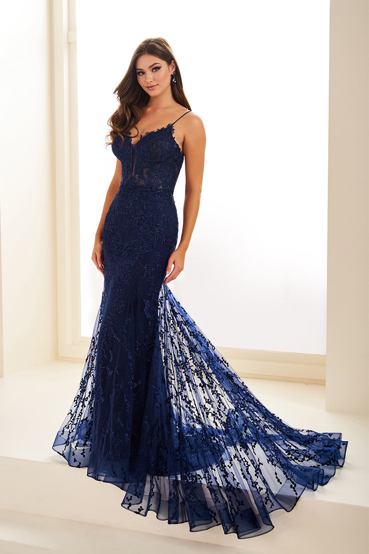Ellie Wilde EW35010 Trumpet Gown | Lady Black Tie