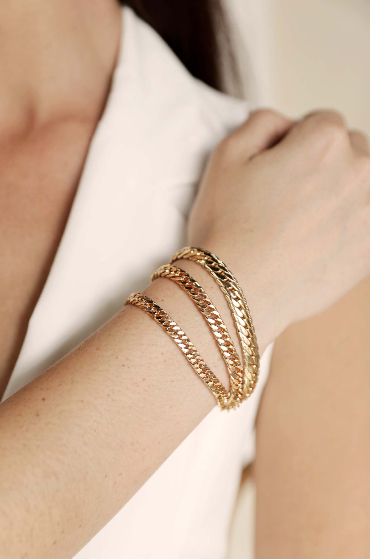 Link Chain Set Ultimate Everyday Link Chain Bracelet Set | Lady Black Tie