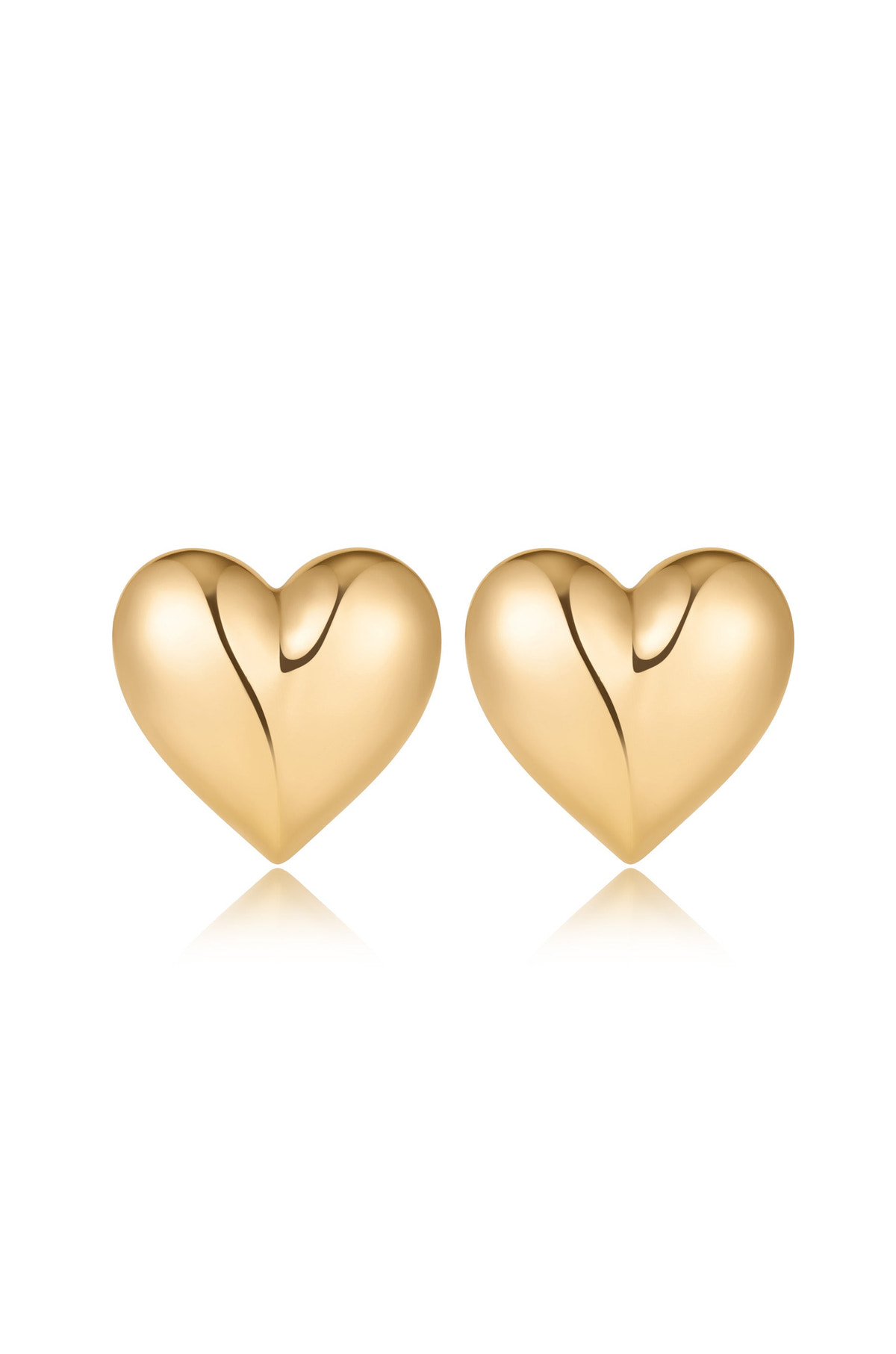 Heart Stud Statement Earrings