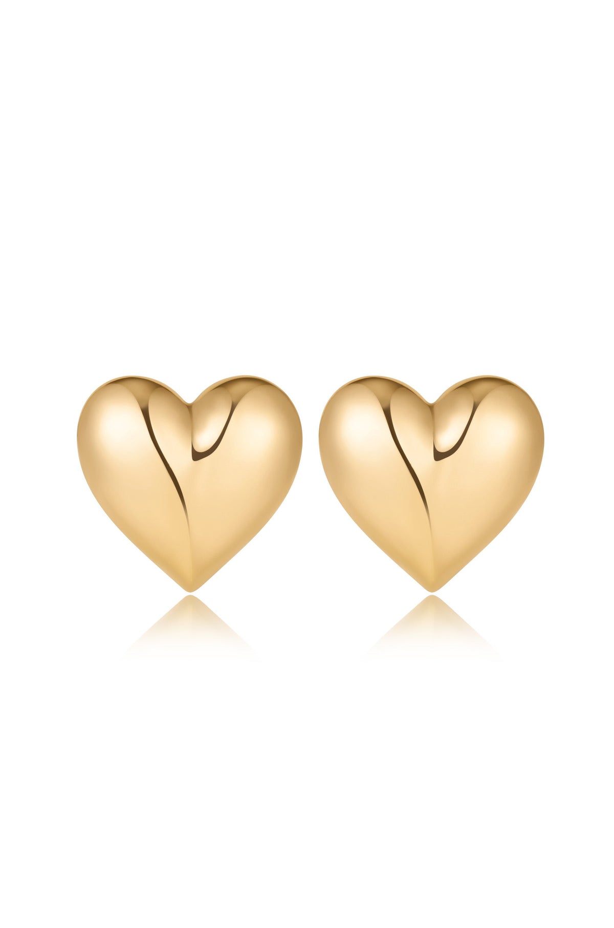 Heart Stud Statement Earrings