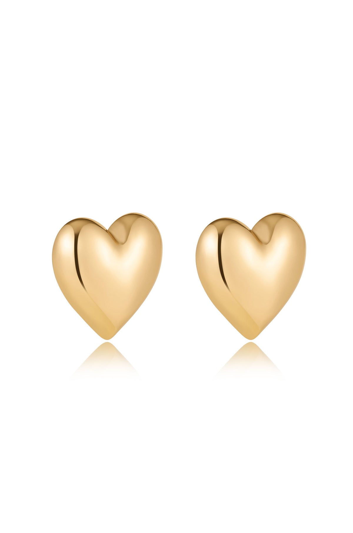 Heart Stud Statement Earrings