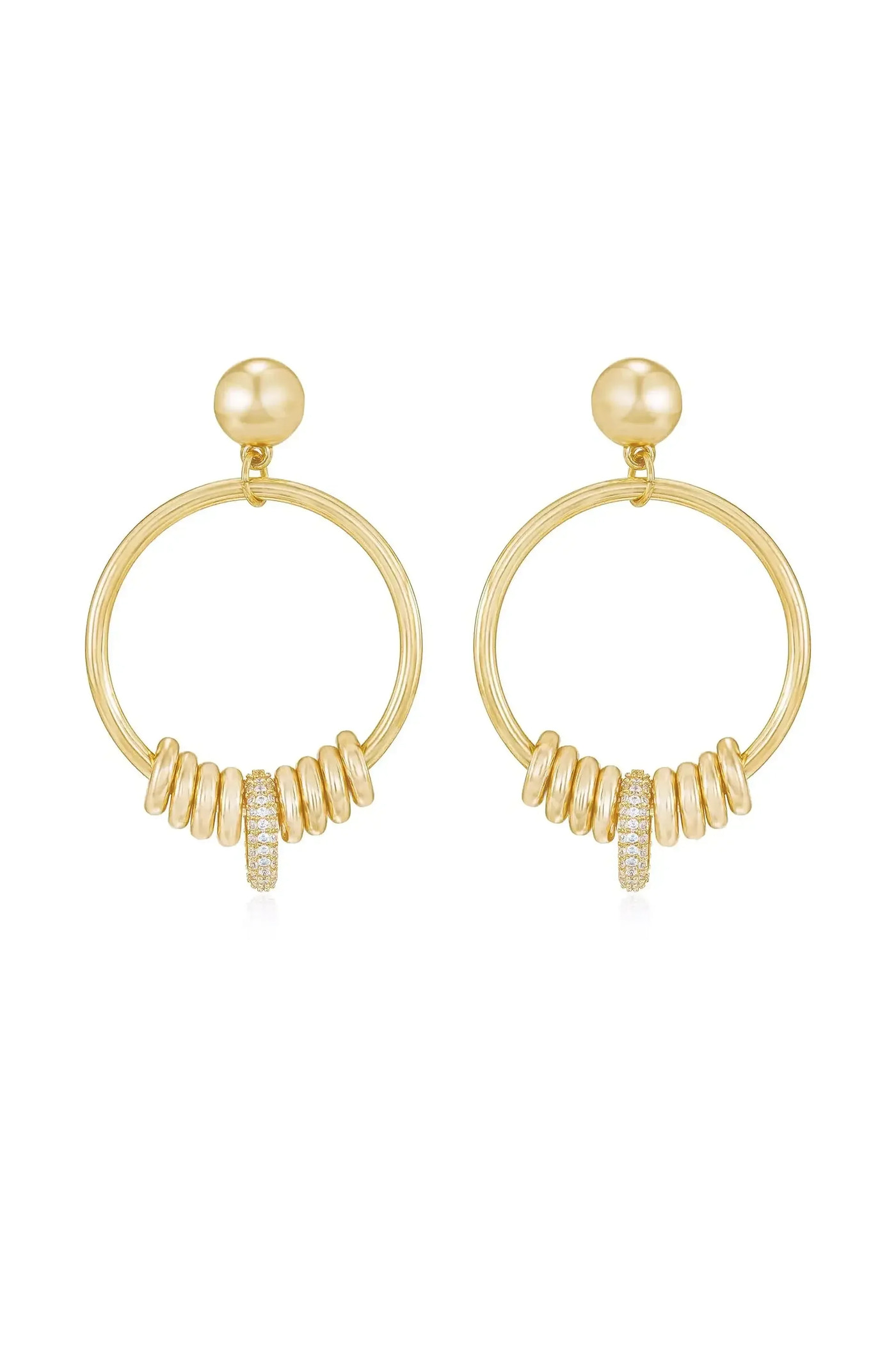 Multi-Ring Slider Earrings