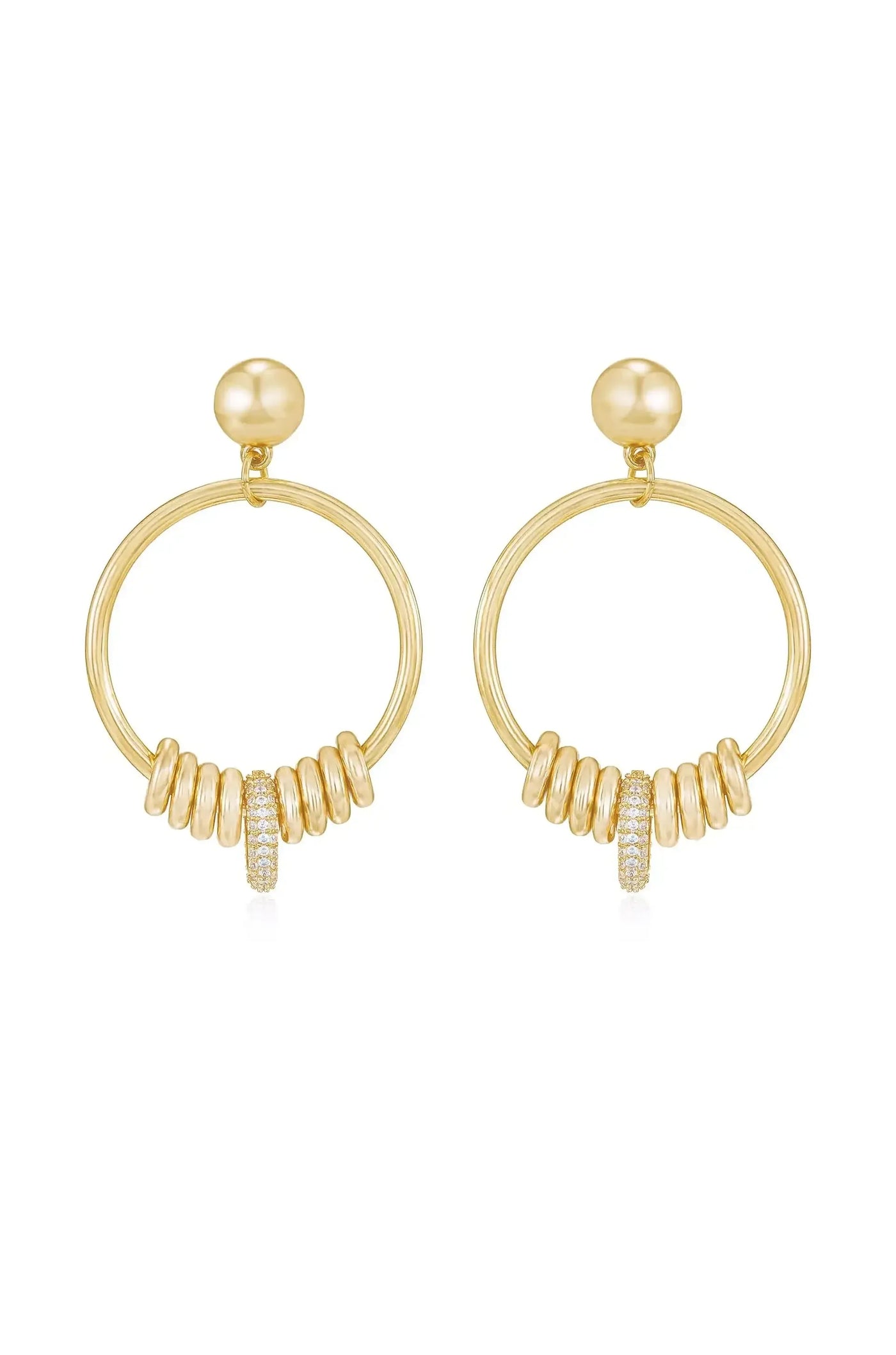 Multi-Ring Slider Earrings