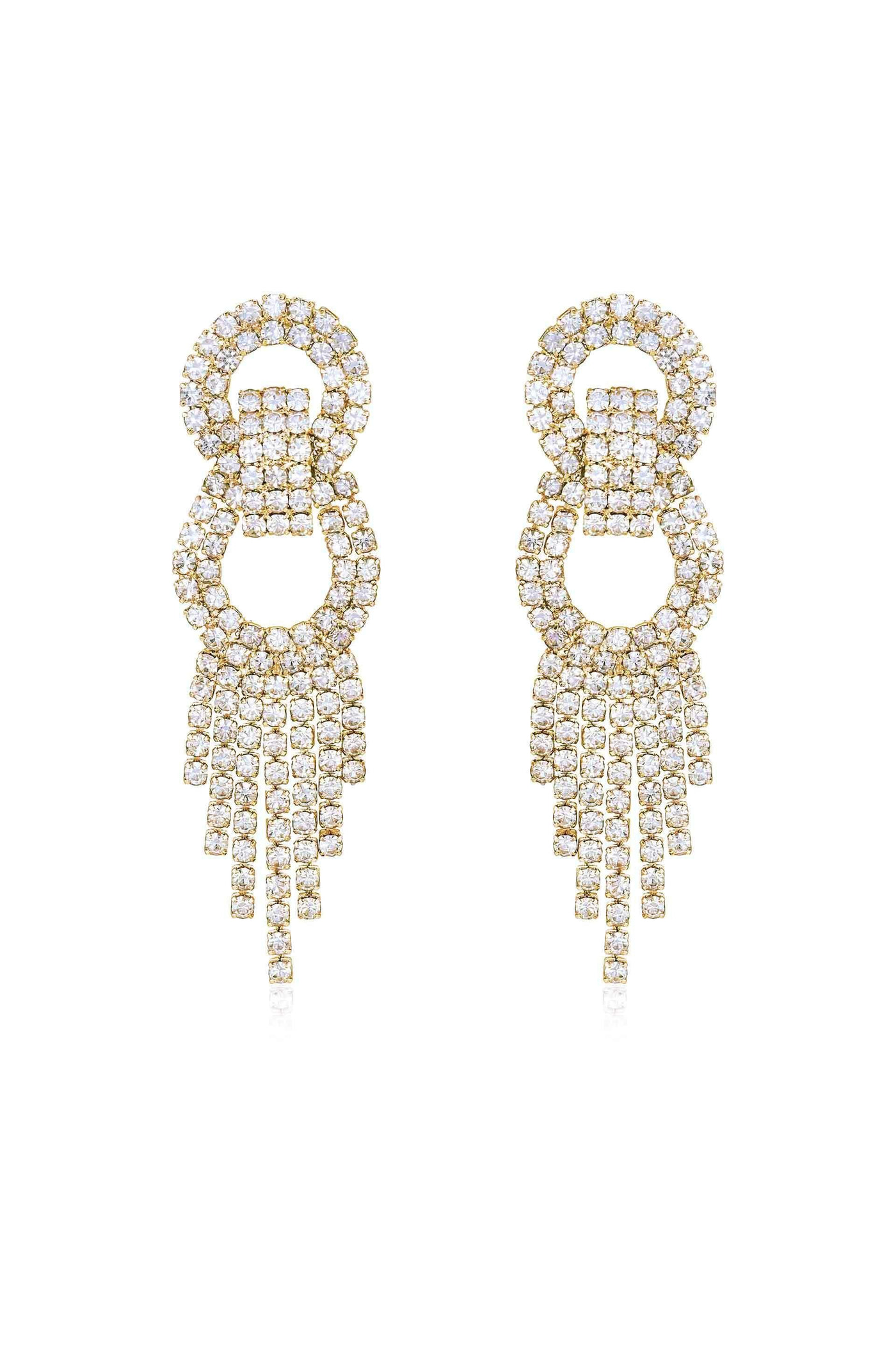 Crystal Gatsby Statement Earrings