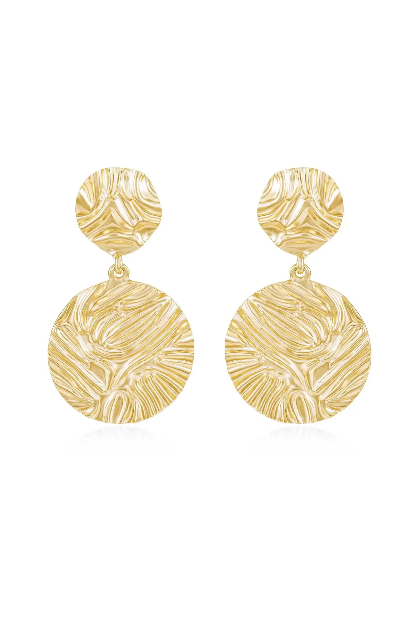 Textured Etching Earrings