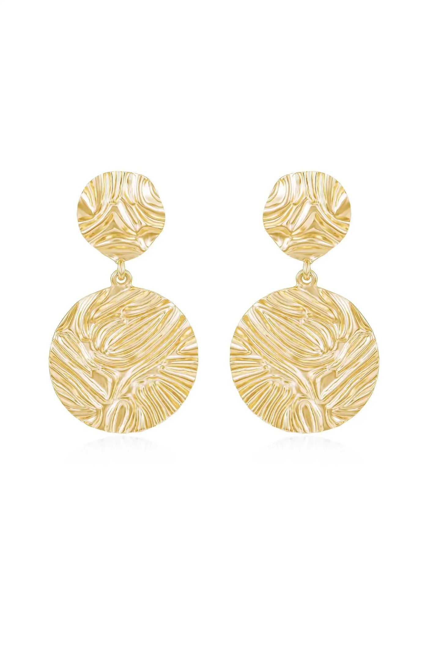 Textured Etching Earrings