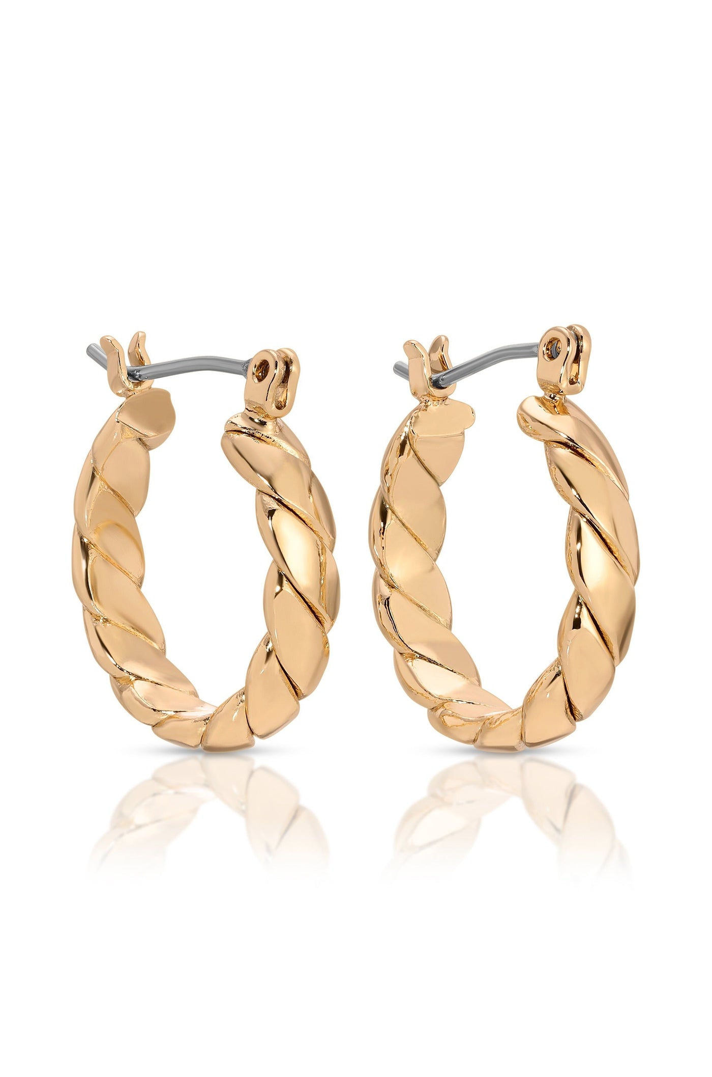 Textured Mini Hoops Earrings