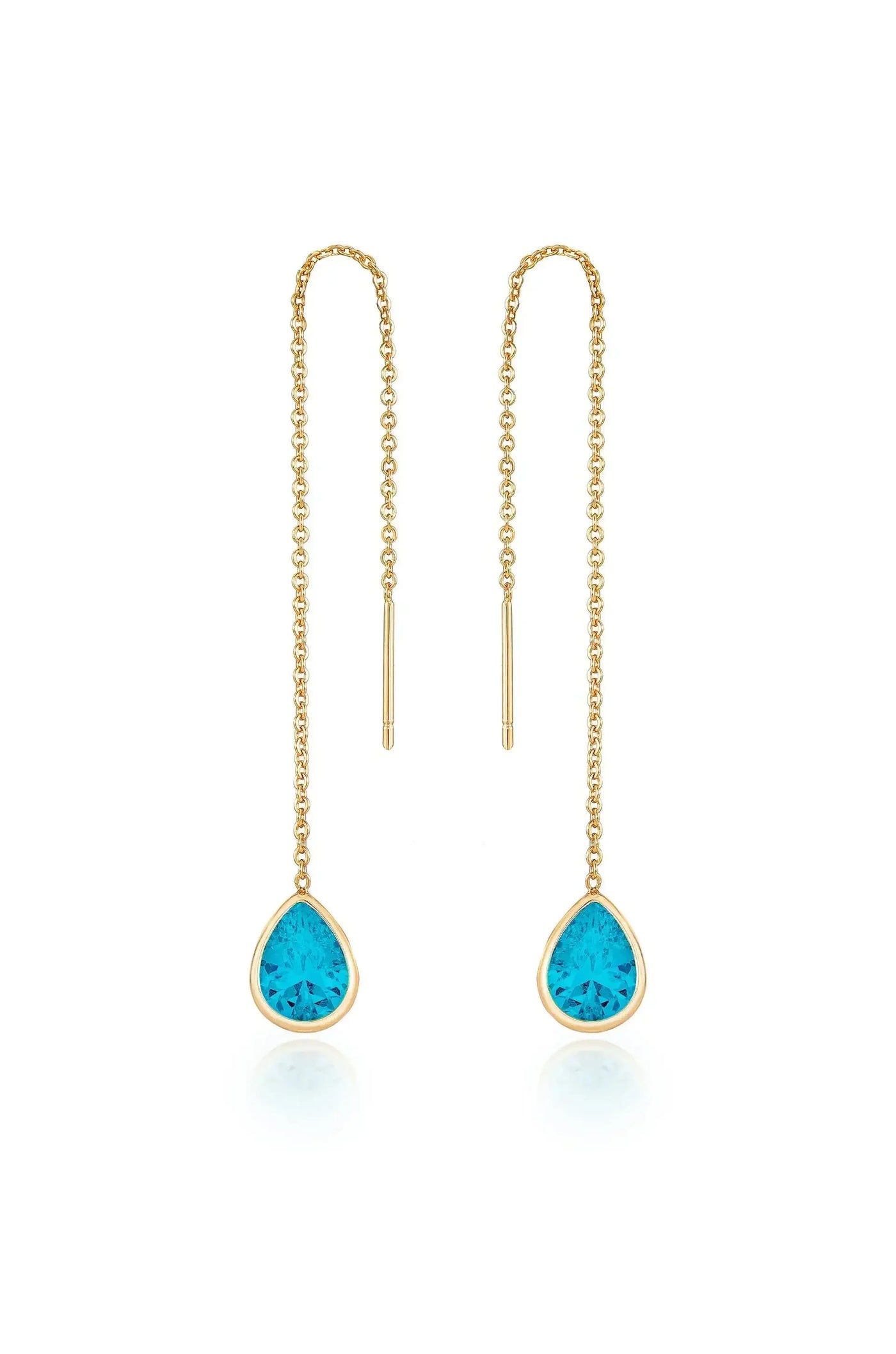 Barely There Chain and Crystal Dangle Earrings