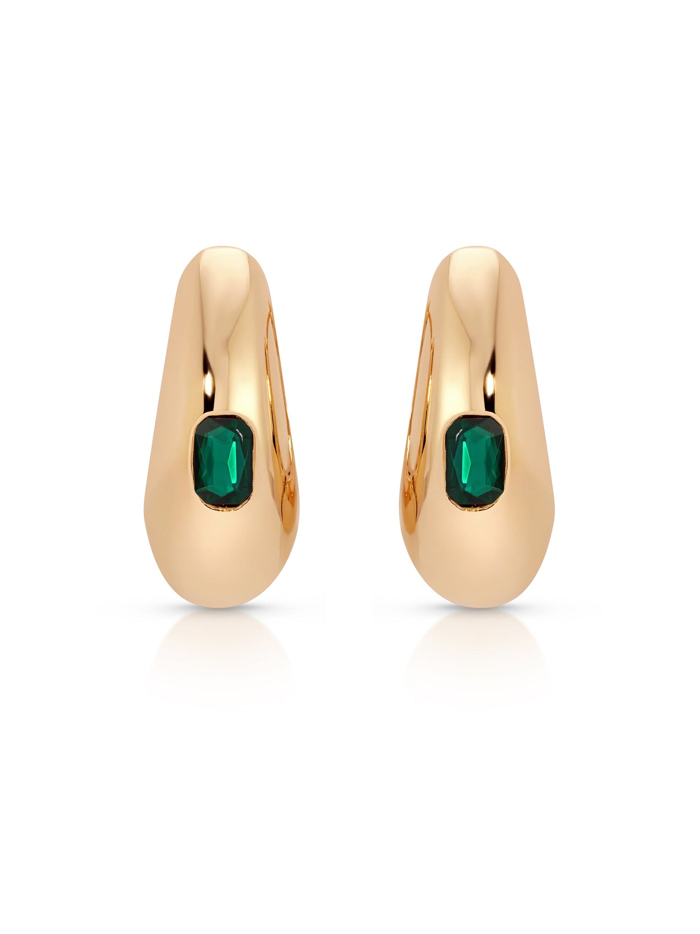 Deco Crystal Hoops