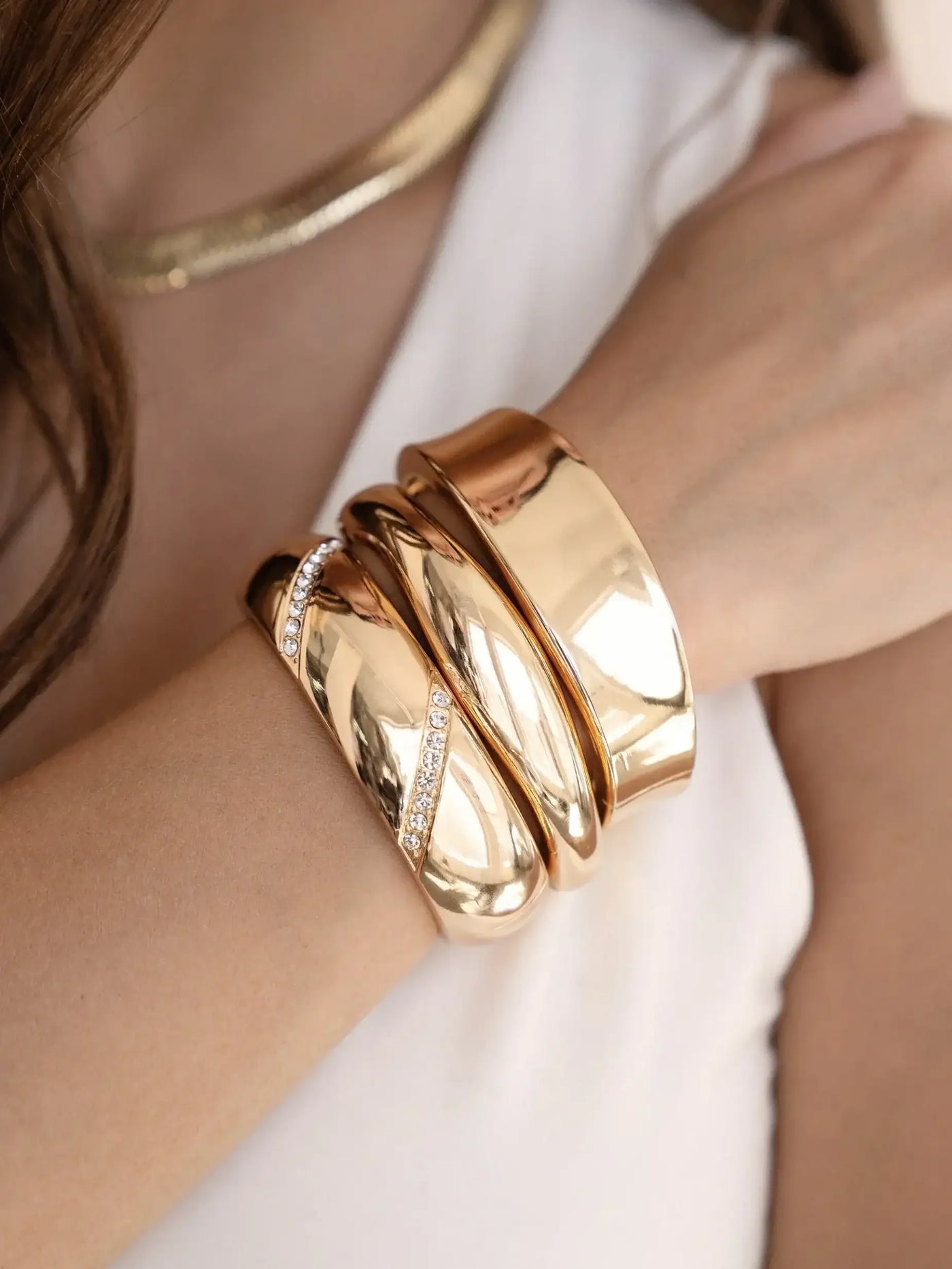 Squared Shine Bangle