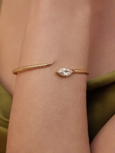 Marquise Crystal Cuff Bracelet