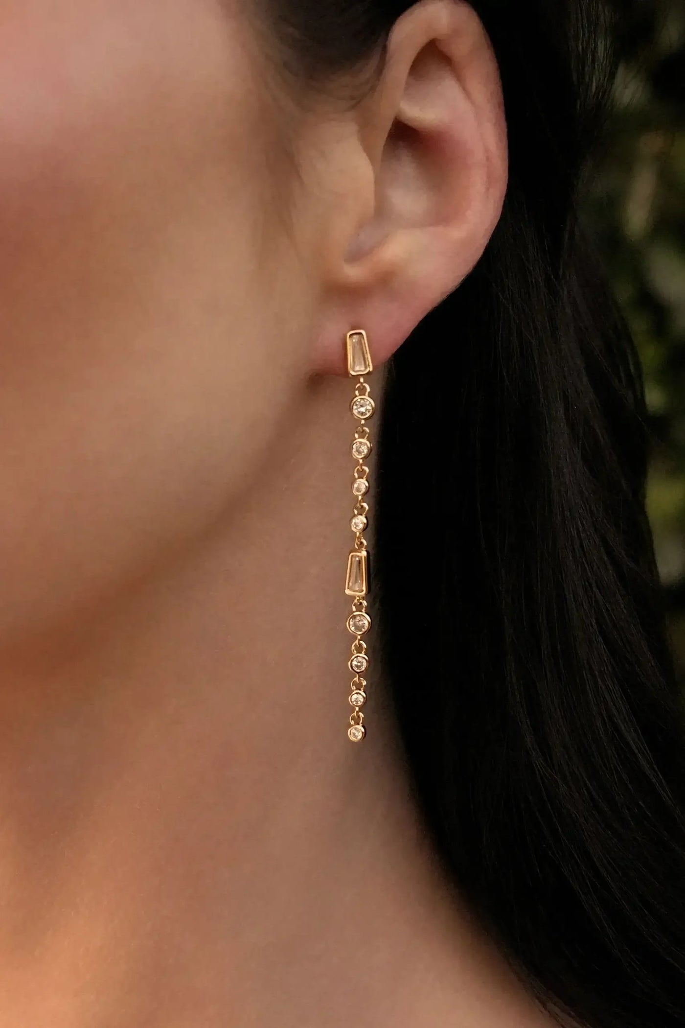Crystal Linear Earrings