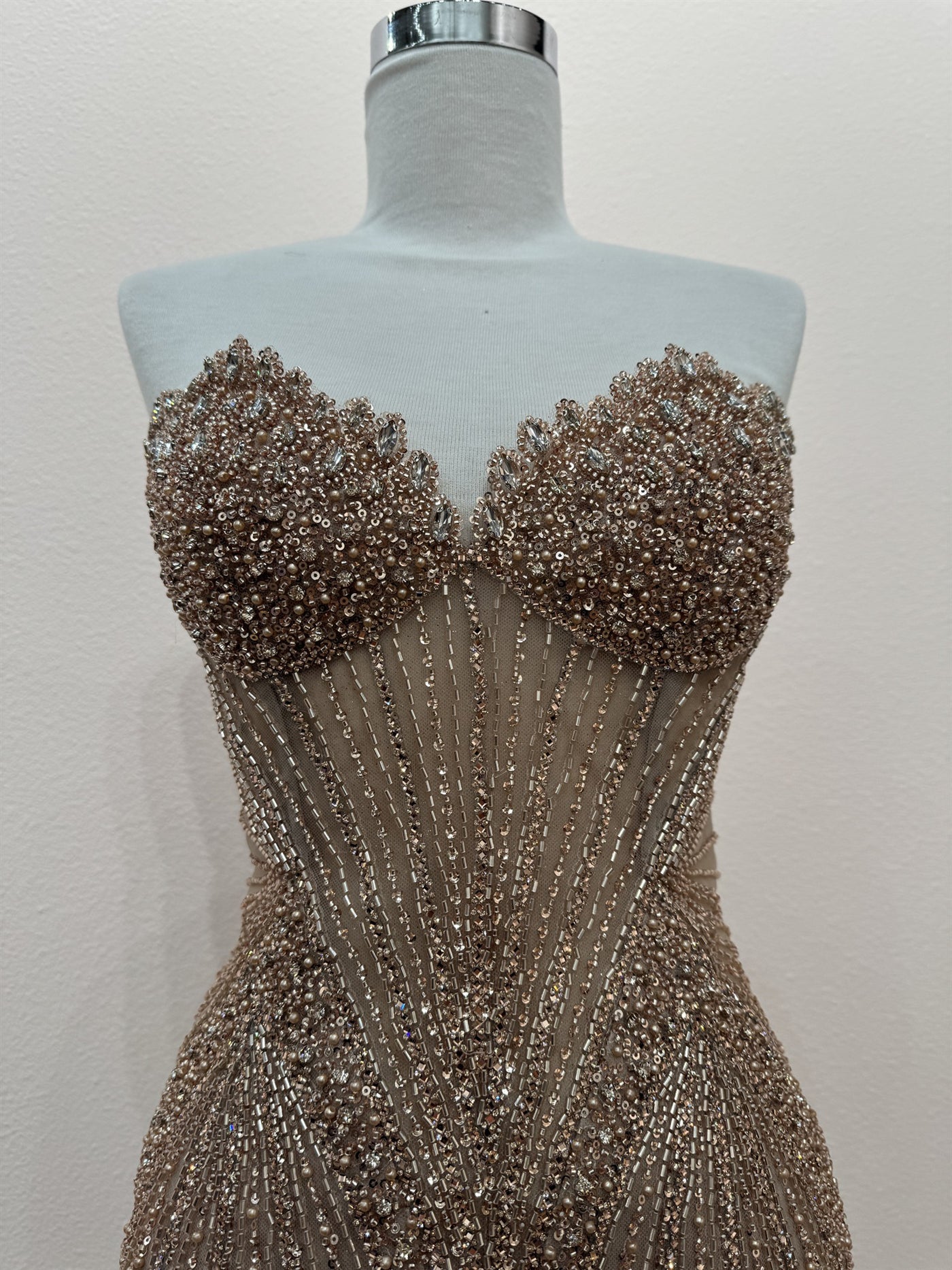 Ainsley Mini Dress - Beaded Cocktail Dress