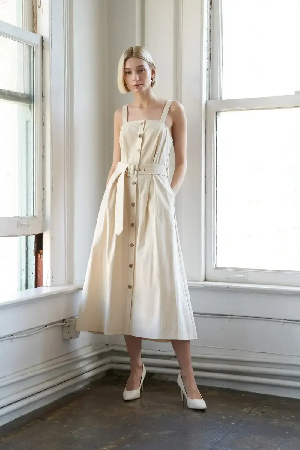 CALIFORNIA DREAMING BUTTON DOWN DRESS