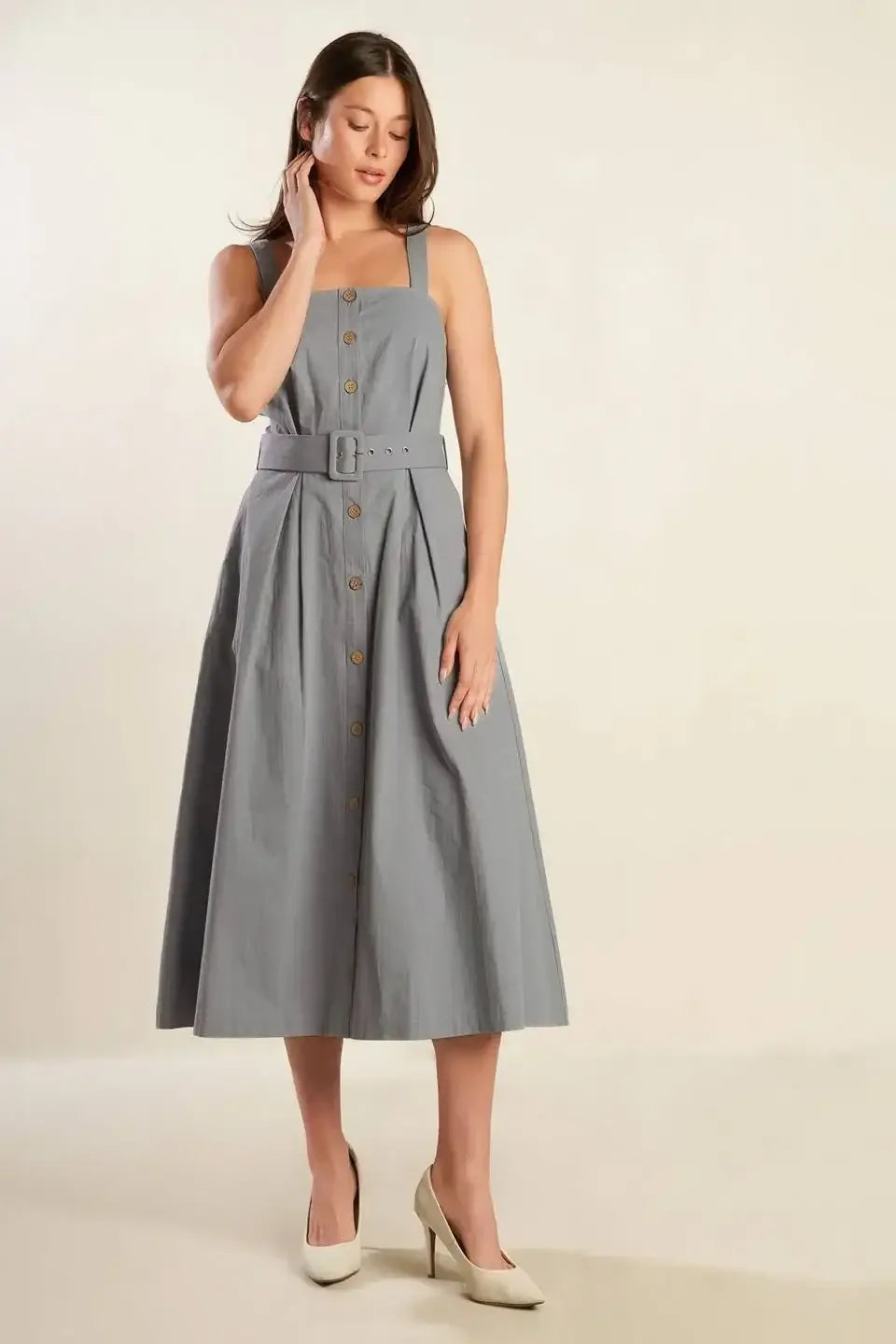 CALIFORNIA DREAMING BUTTON DOWN DRESS