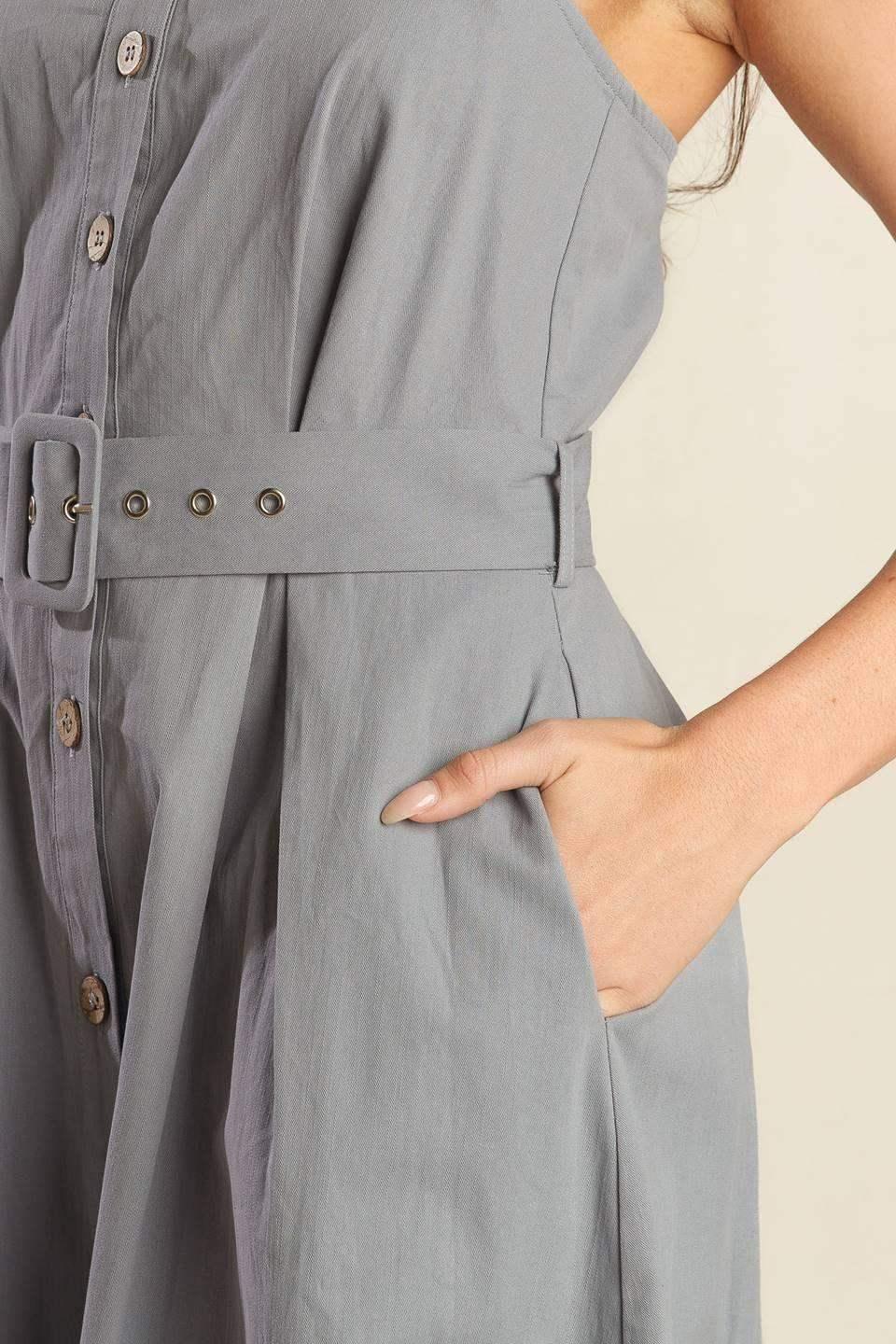 CALIFORNIA DREAMING BUTTON DOWN DRESS