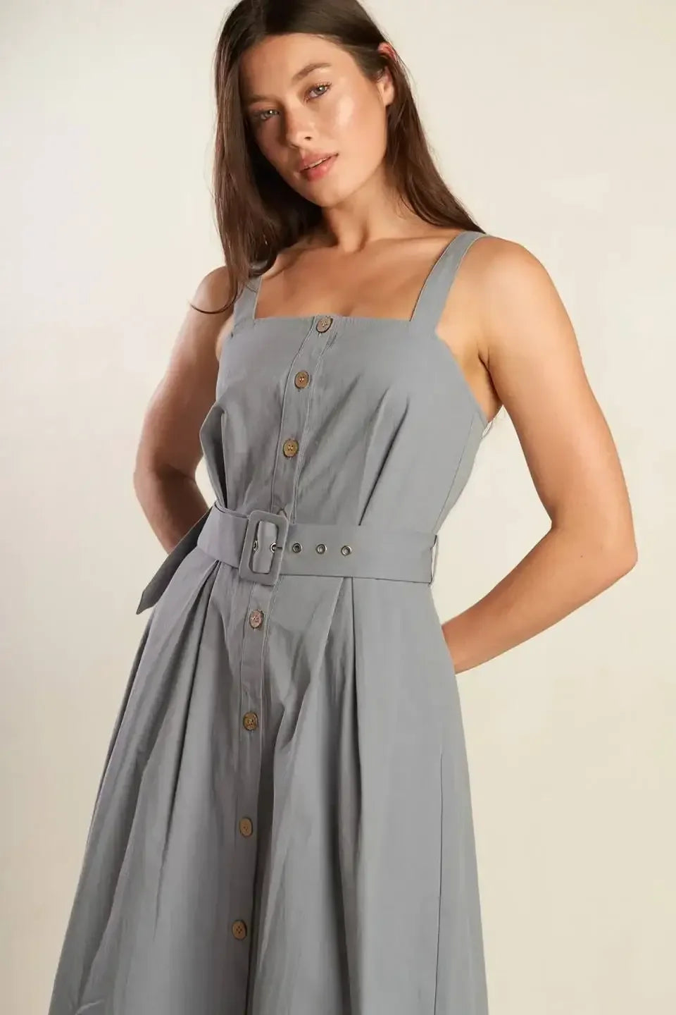 CALIFORNIA DREAMING BUTTON DOWN DRESS