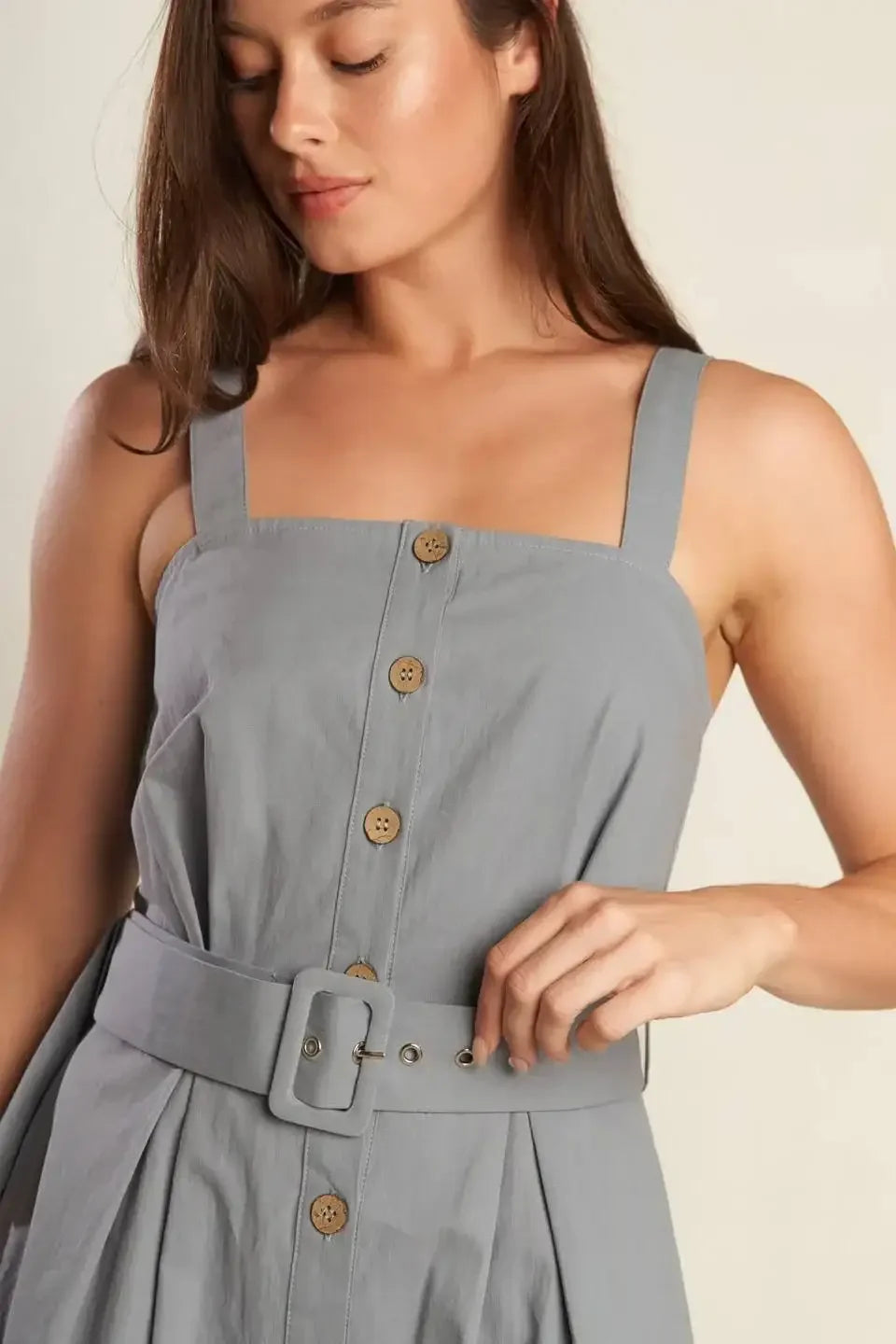 CALIFORNIA DREAMING BUTTON DOWN DRESS