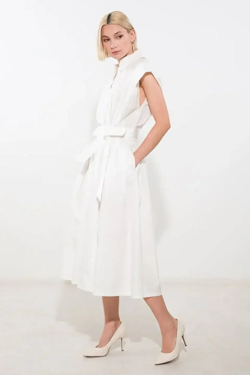 DEEPER CONNECTION DROP SHOULDER DRESS