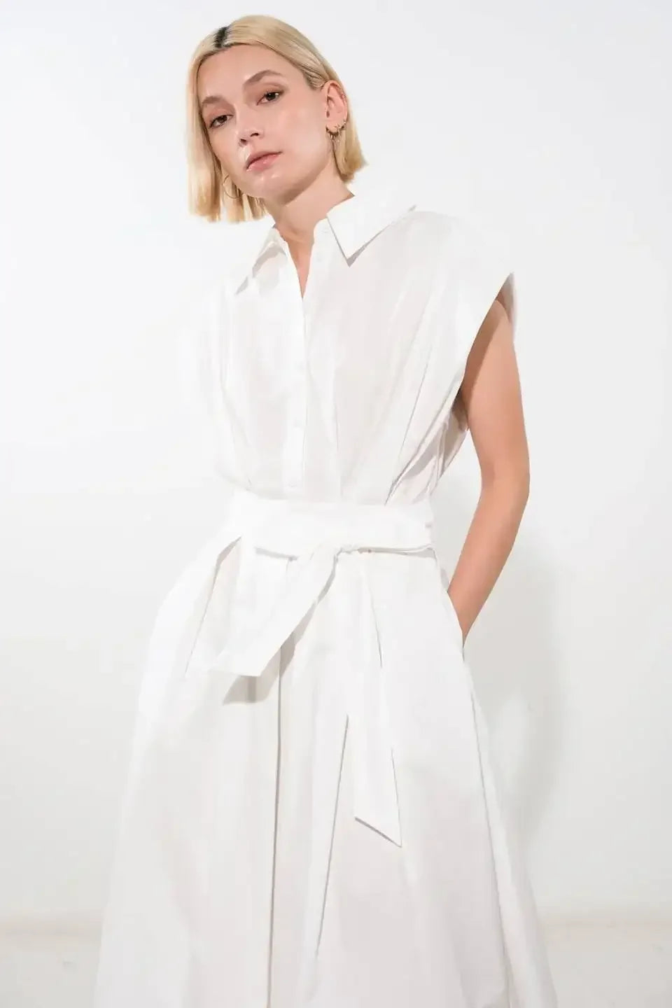 DEEPER CONNECTION DROP SHOULDER DRESS