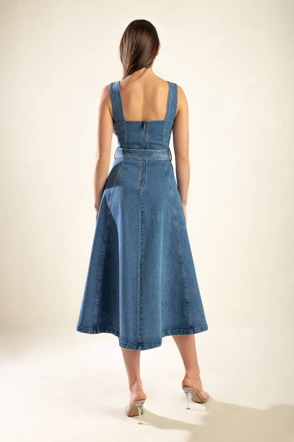 Lady Black Tie - Prettiest Behavior Denim Midi Dress - Size 2X Lady Black Tie - Prettiest Behavior Denim Midi Dress - Size 2X