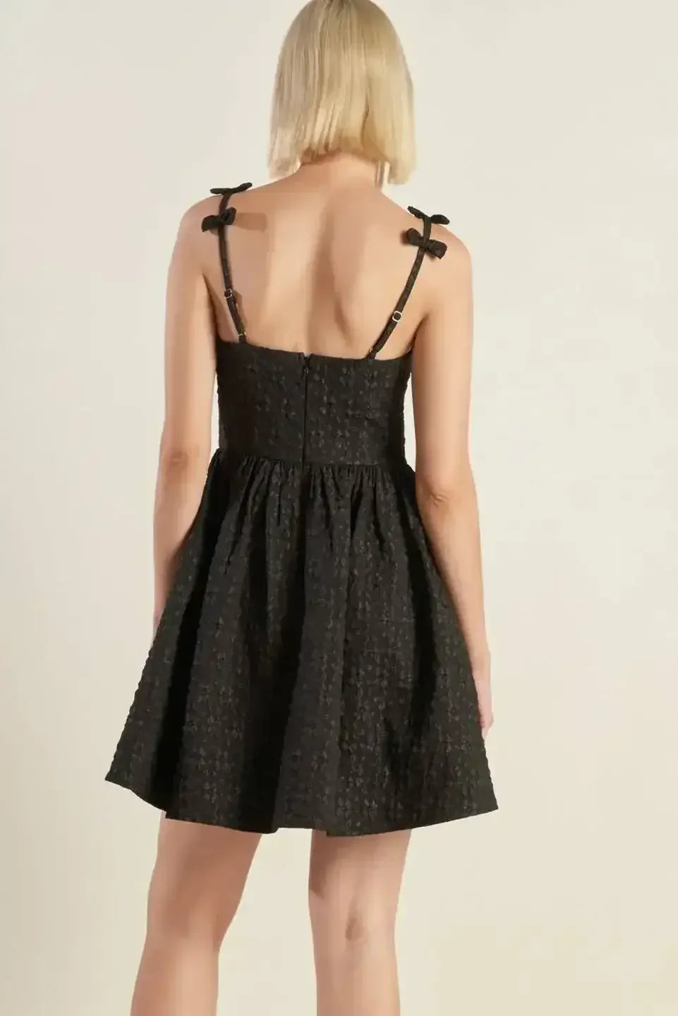 COVETED SWEETNESS BOW DETAIL MINI DRESS