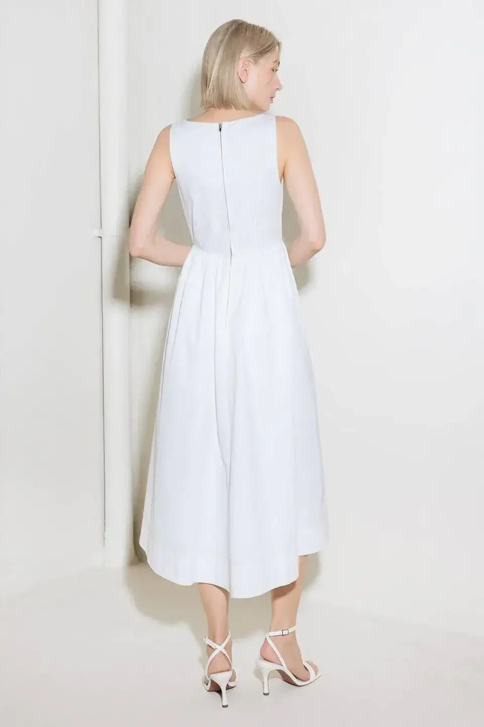CATCH THE SUN WHITE MIDI DRESS