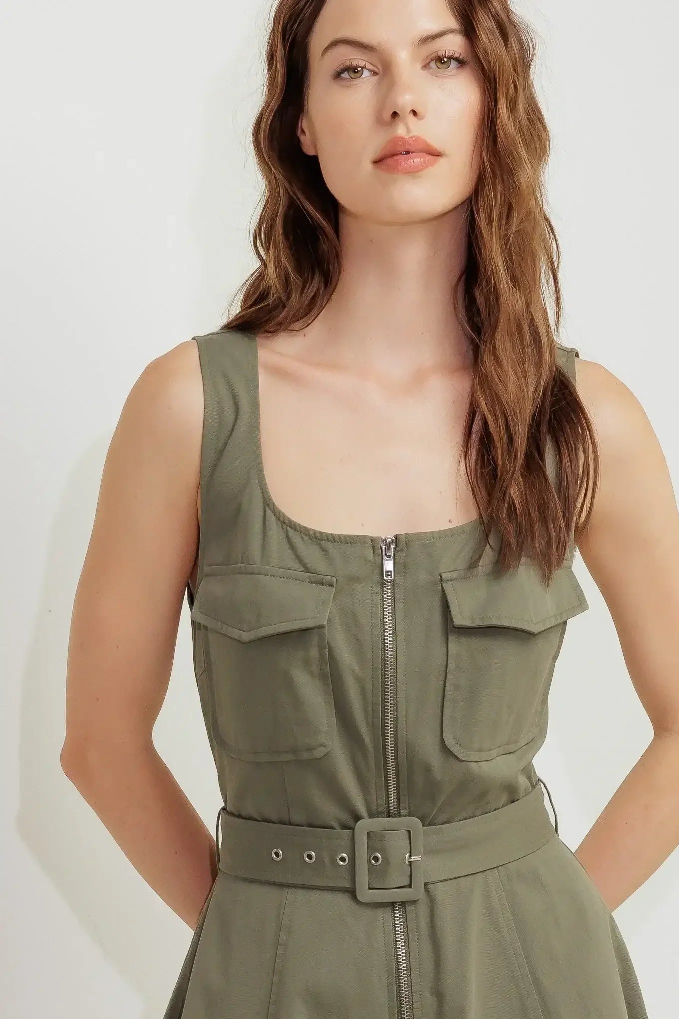 OLIVE GROVE MIDI DRESS