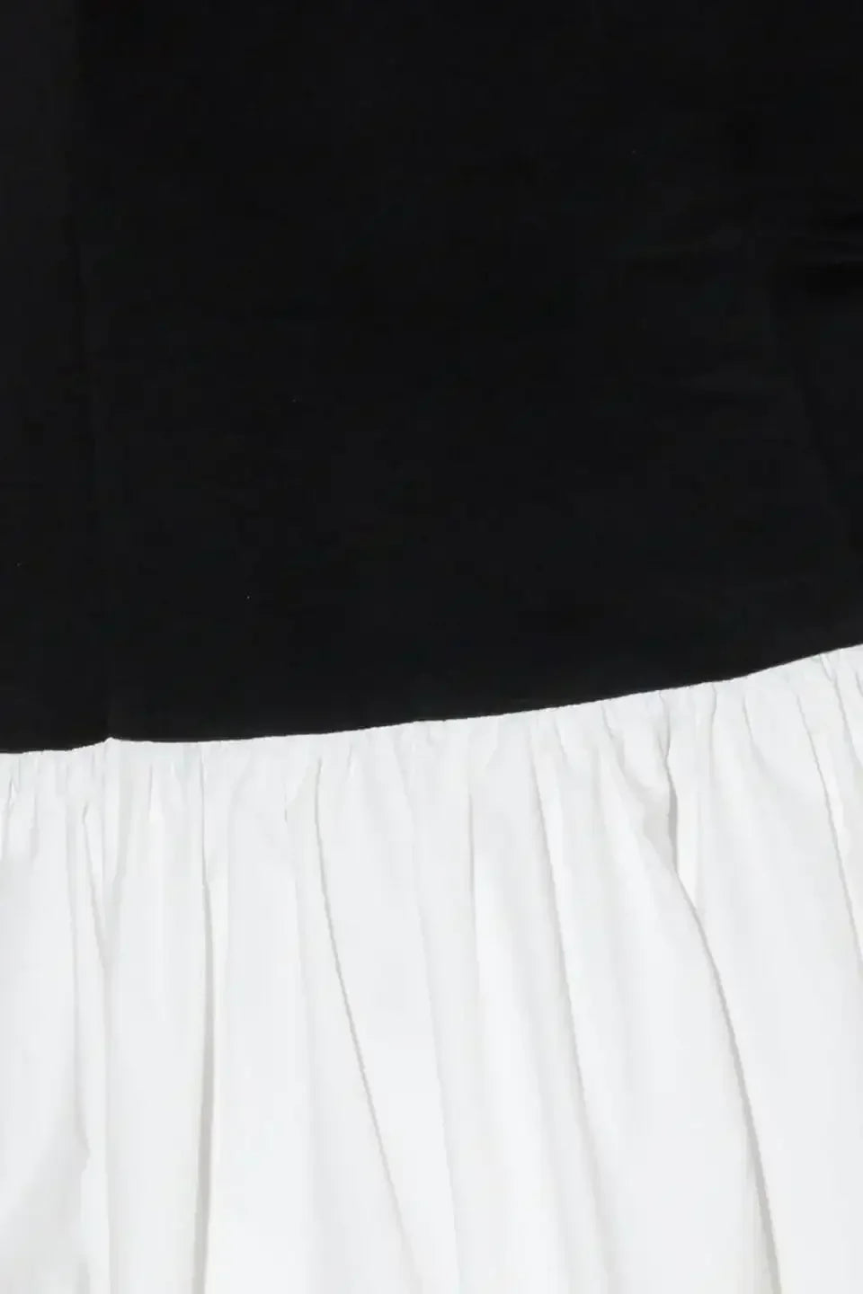 SHIFT STUDIO BLACK & WHITE STRAPLESS MIDI DRESS
