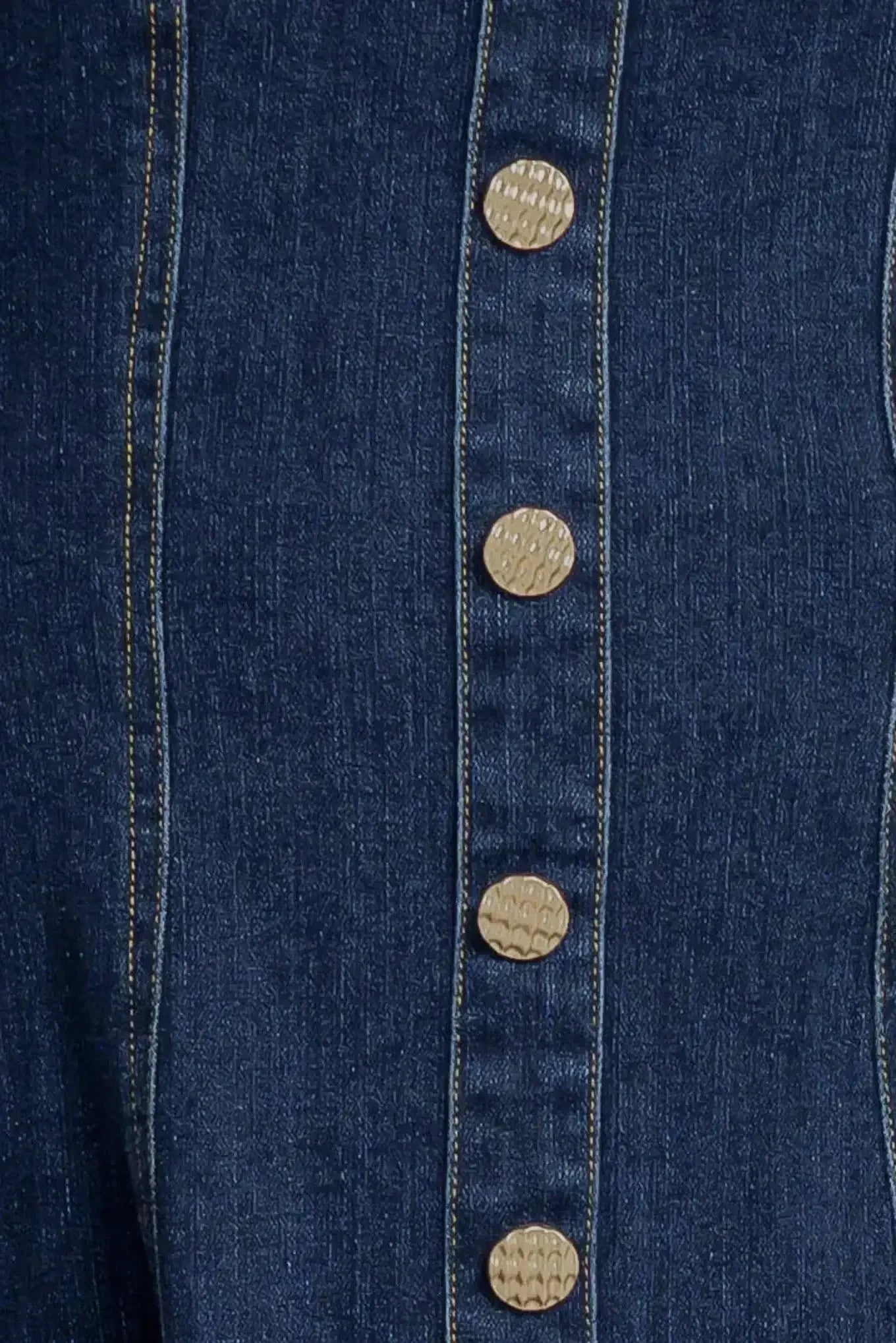 PUFF & PLAY DENIM MINI DRESS