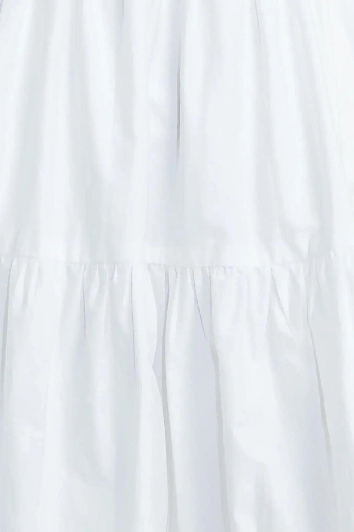 ROMA RUFFLED MIDI DRESS - WHITE