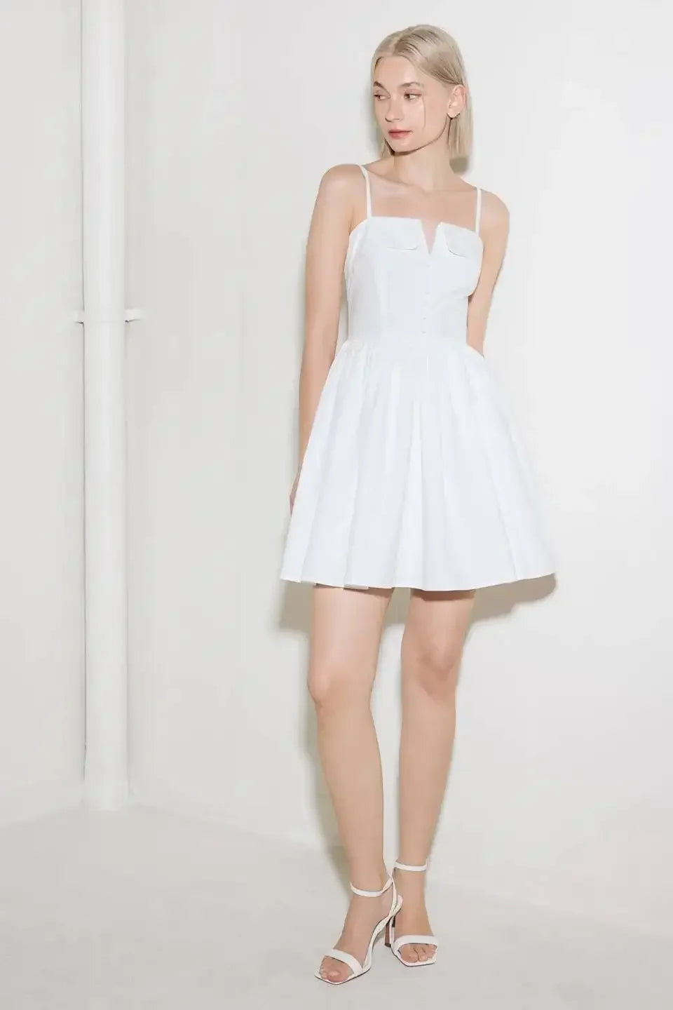 PURE ROMANCE MINI DRESS - WHITE