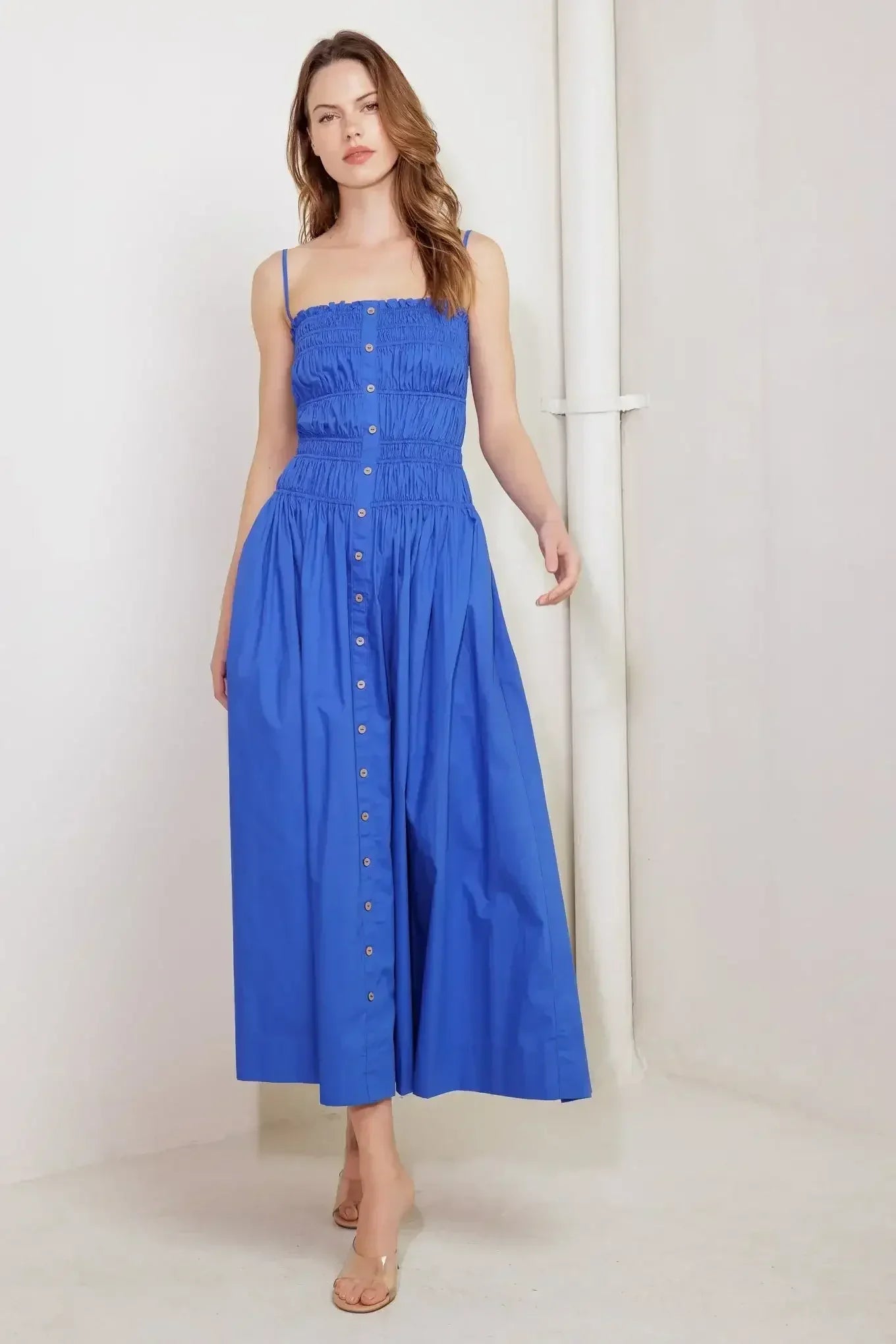 MOONLIGHT MIDI DRESS - COBALT BLUE