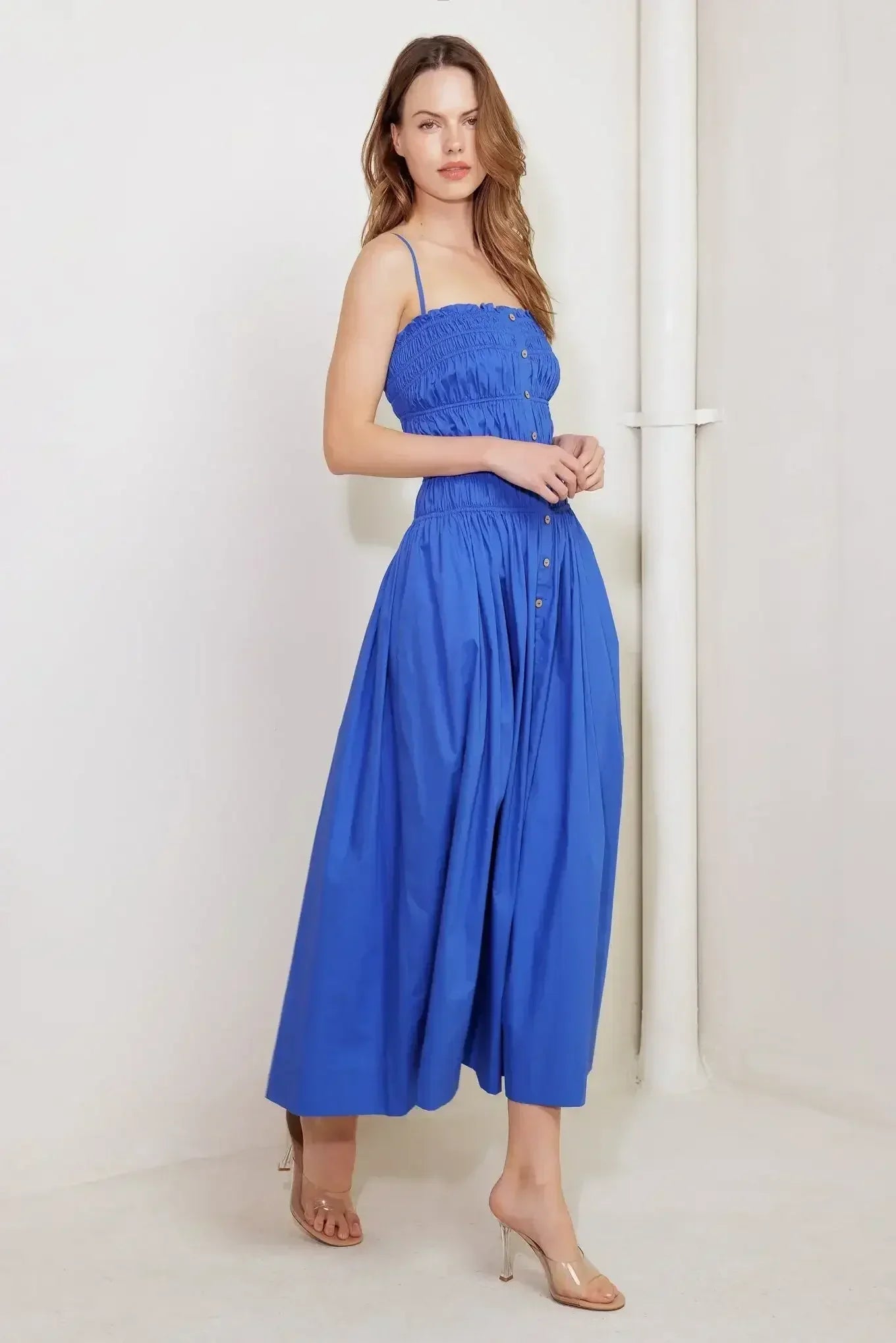 MOONLIGHT MIDI DRESS - COBALT BLUE