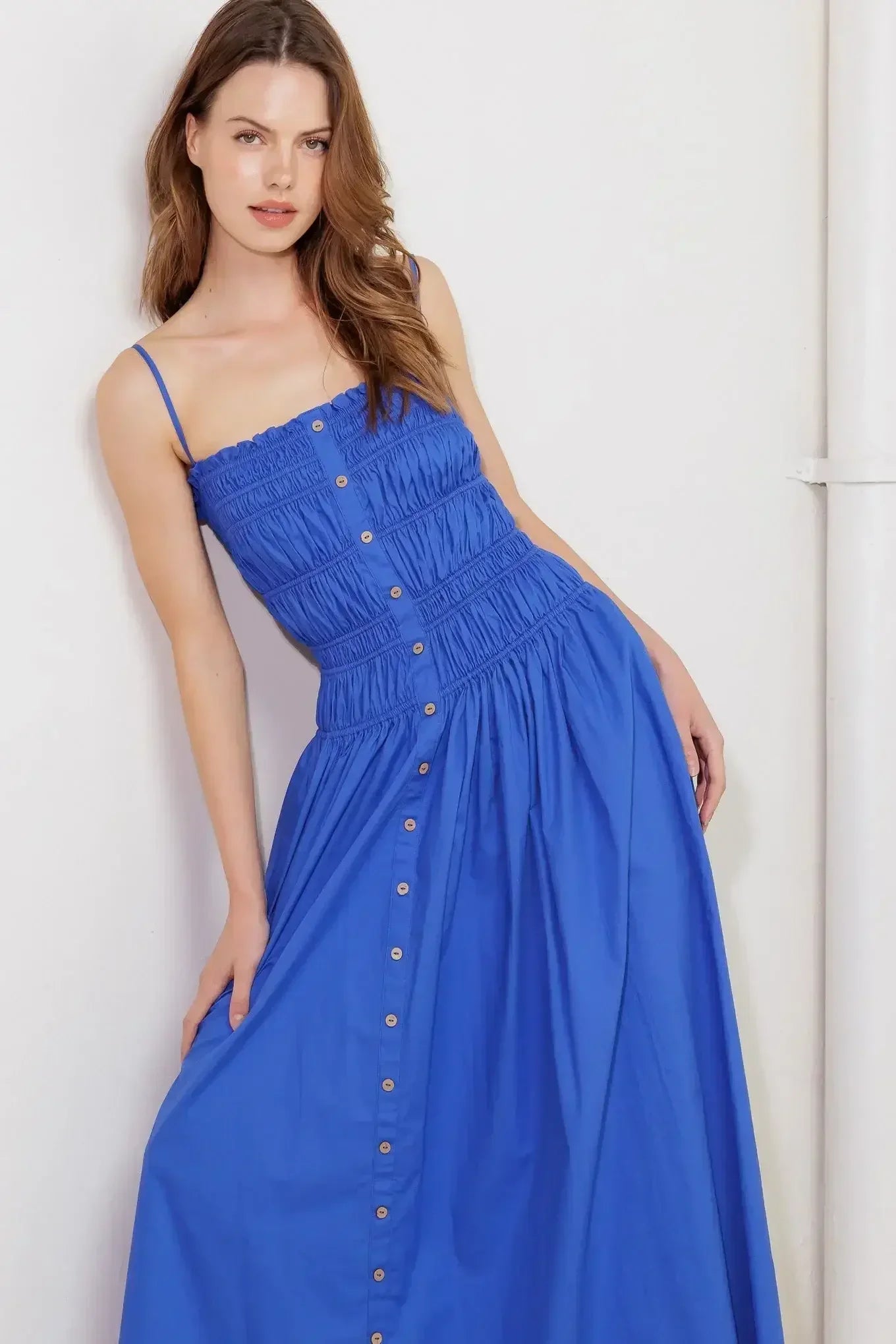 MOONLIGHT MIDI DRESS - COBALT BLUE