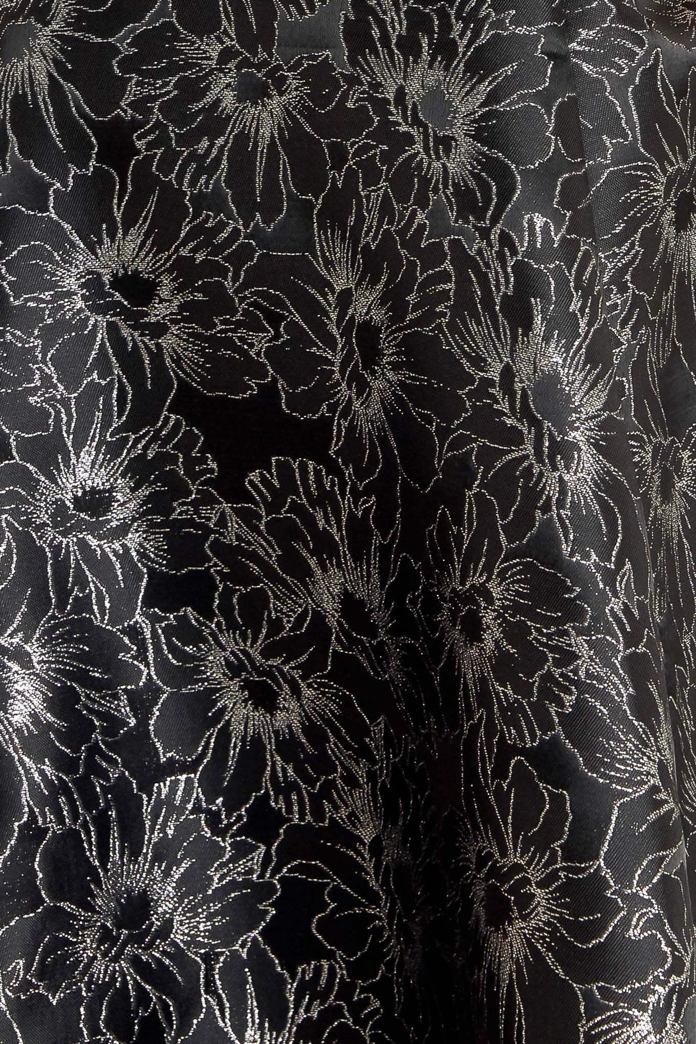 MYSTIC HOUR BLACK & SILVER JACQUARD MINI DRESS